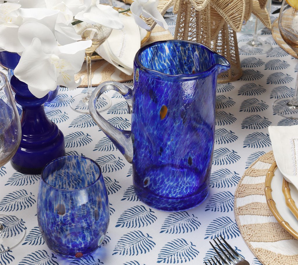 Premium Blue Gala Tumbler Set - 4 Pack Insulated Stainless Steel Cups for Cold & Hot Drinks - Perfect for Home, Office, Parties & Outdoor Activities