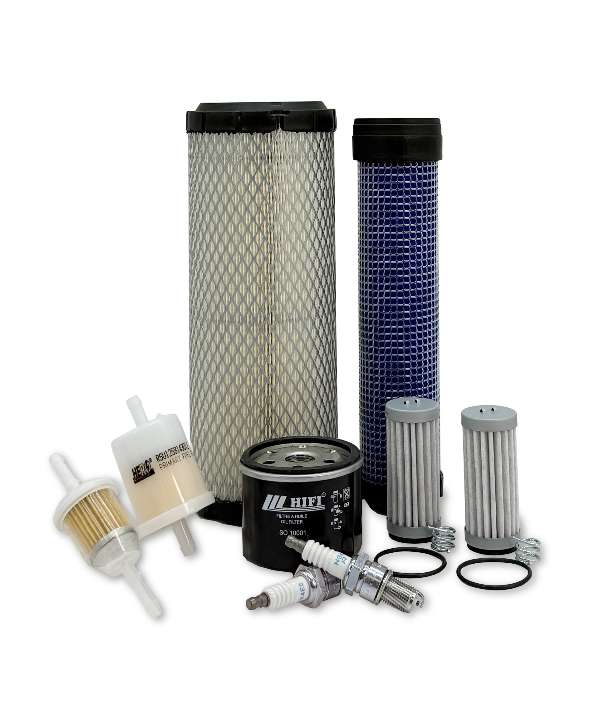 HERO® Maintenance Filter Kit for John Deere Q820M Quik Trak Stand-On Mower - Air Oil Fuel Filters Replacement - Perfect for Lawn Care & Commercial Landscaping