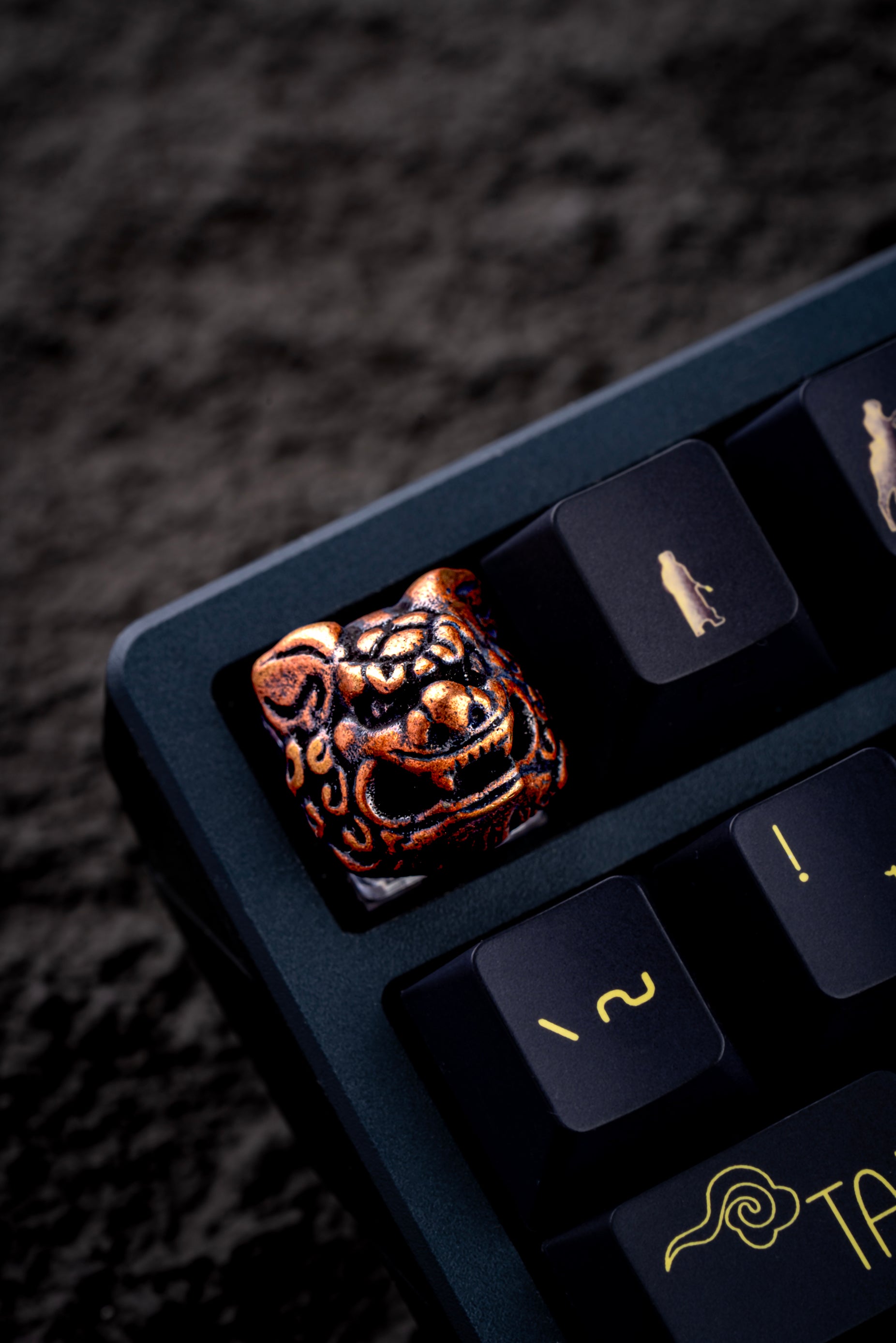 Custom Monster Hunter Keycap - Personalized Copper Keycap with Original Factory Height for Mechanical Keyboards | Perfect for Gaming, Typing & Collectors