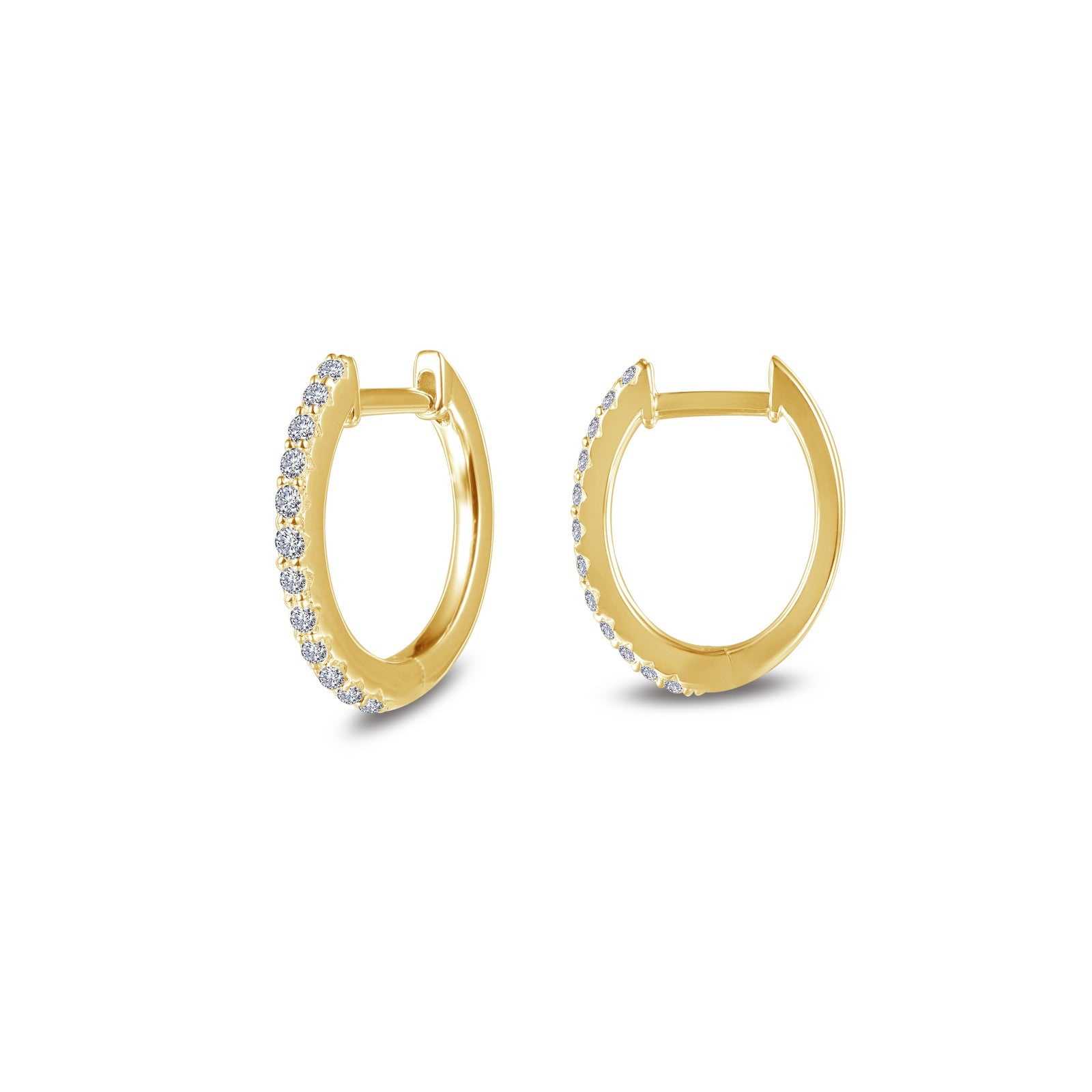 10mm x 11mm Oval Huggie Hoop Earrings for Women - Gold/Silver Minimalist Dainty Everyday Jewelry - Perfect for Work, Date Night & Gifts