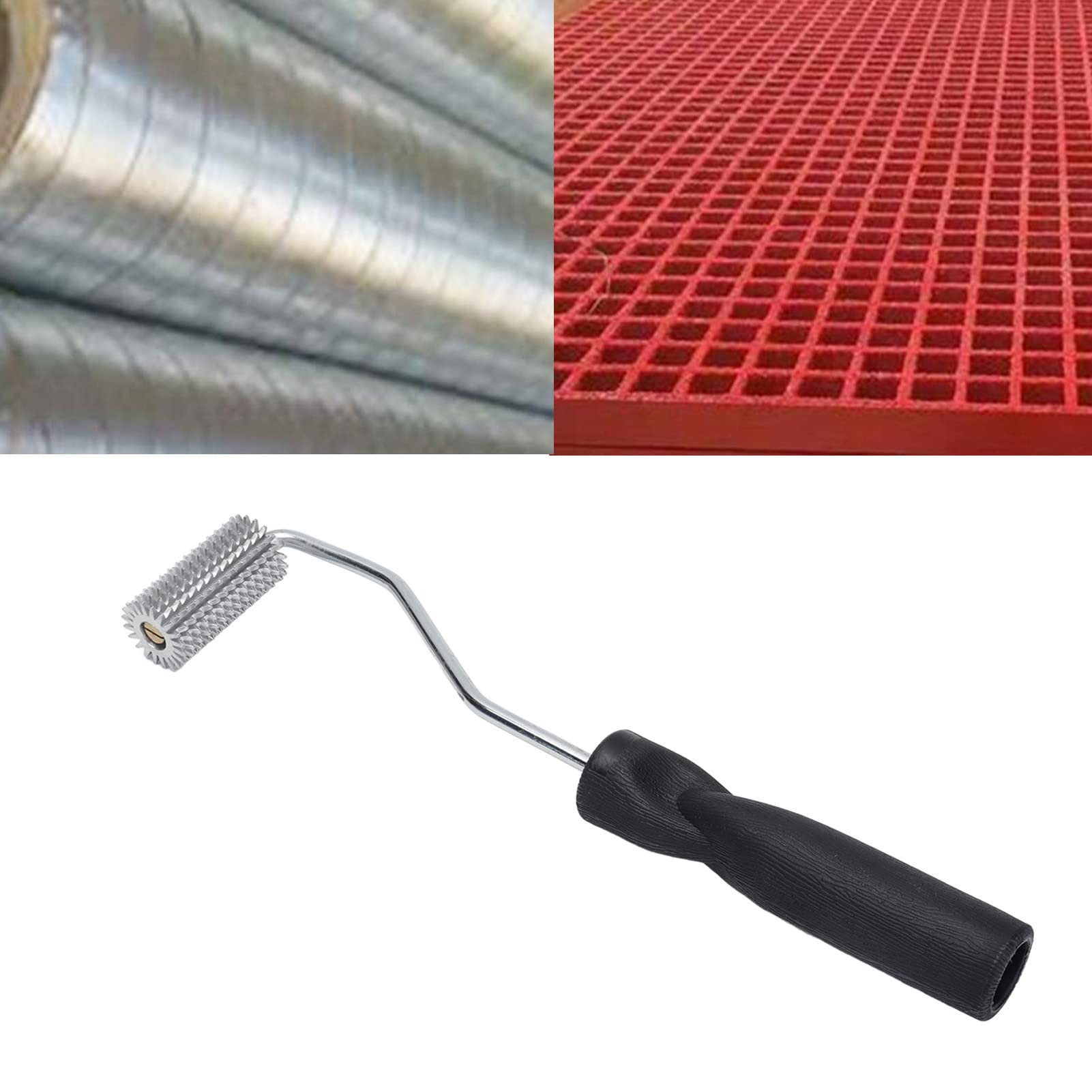 Fiberglass Roller Tool with Ergonomic Handle - High Strength Bubble Roller for Glass Manufacturing - Acetone Washable & Comfortable Grip - Perfect for Glass Cutting, Laminating and Surface Smoothing