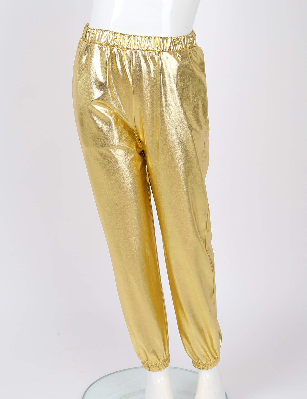 YEAHDOR Kids Girls Boys Sparkle Hip Hop Jazz Dance Costumes - Glitter Street Dance Pants for Competition & Performance (Perfect for Recitals, Shows, and Dance Classes)