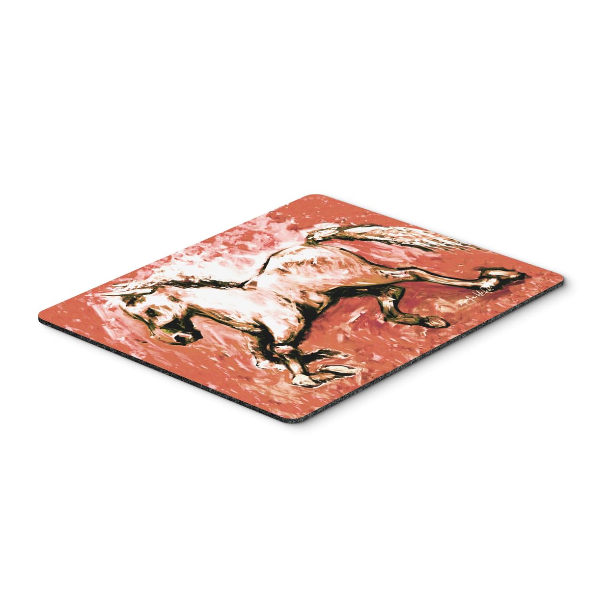 Shadow The Horse in Red Mouse Pad - Large Washable Non-Slip Desk Mat for Home Office, Gaming & Computer Work | Heat-Resistant Hot Pad & Trivet for Kitchen Use | Durable Laptop Mouse Mat by Caroline's Treasures