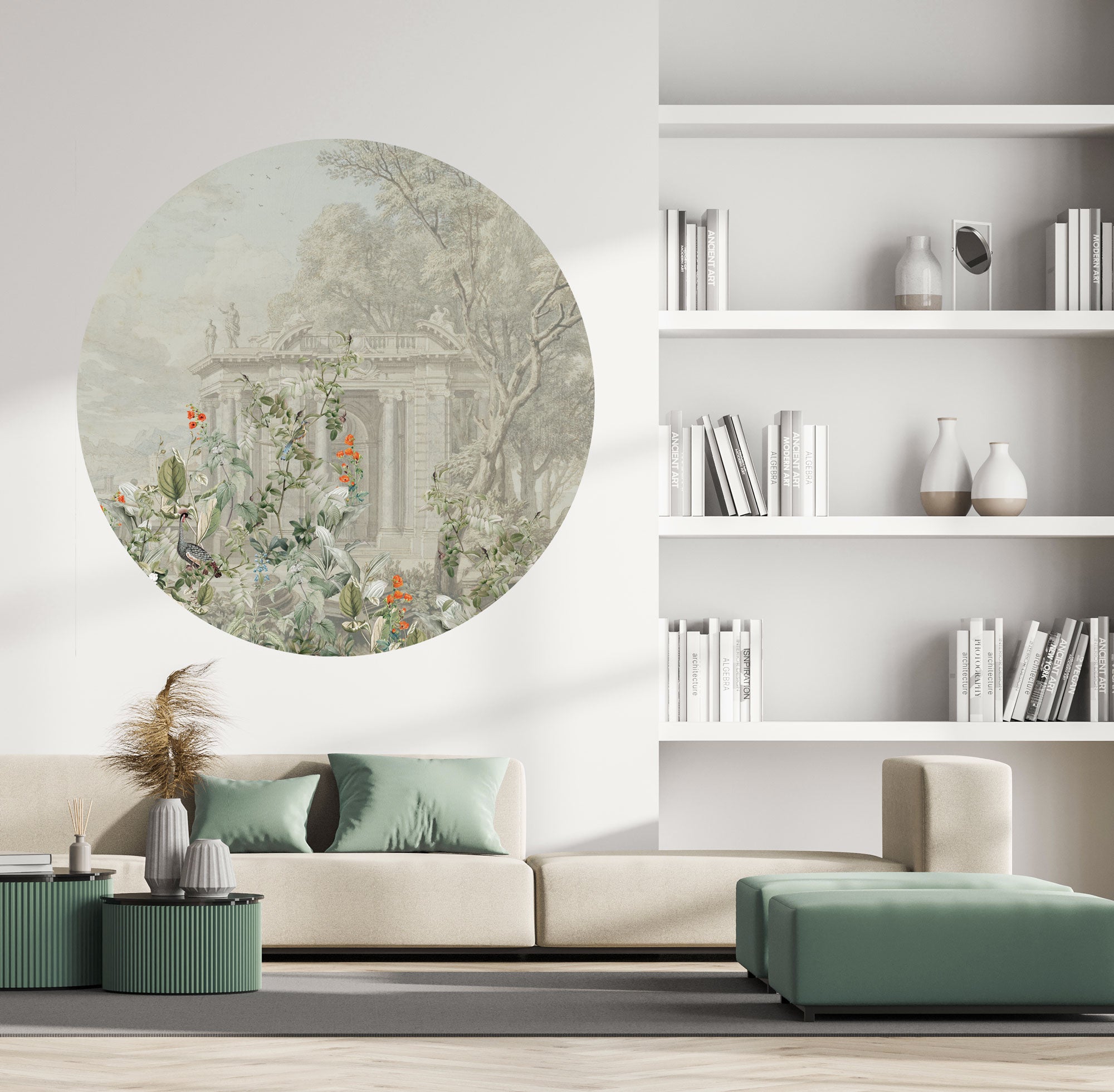 Round Wall Sticker - Avian Oasis Decorative Bird Wall Art for Home & Office Decor | Perfect for Nursery, Living Room, Bedroom
