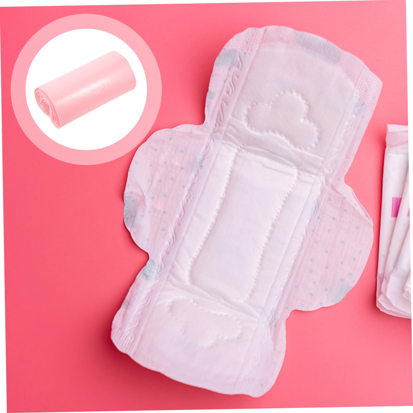 **MagicLulu 100 Count Tampon Disposal Bags - Odor-Proof Sanitary Towel Waste Bags for Women, Essential Feminine Hygiene Products - Perfect for Travel, Gym, and Home Use**