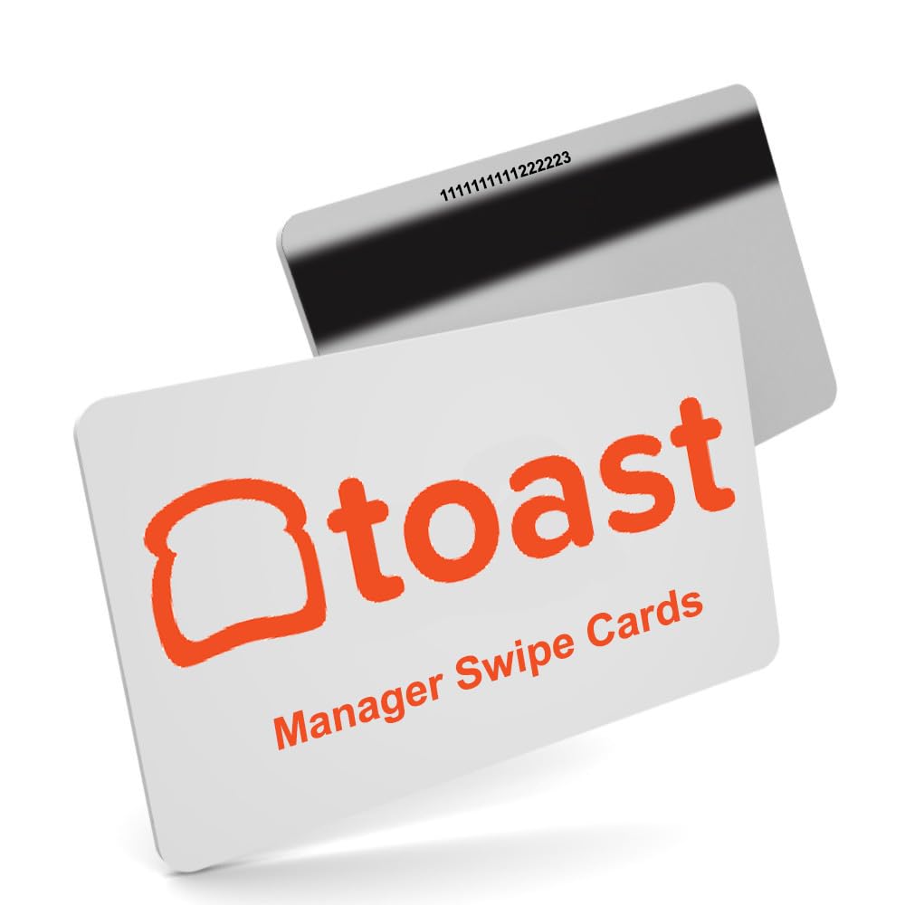 25 Toast POS Manager Swipe Cards + 1 Credit Card Reader Cleaning Kit - Compatible with Toast POS Systems for Restaurants, Retail & Hospitality Businesses