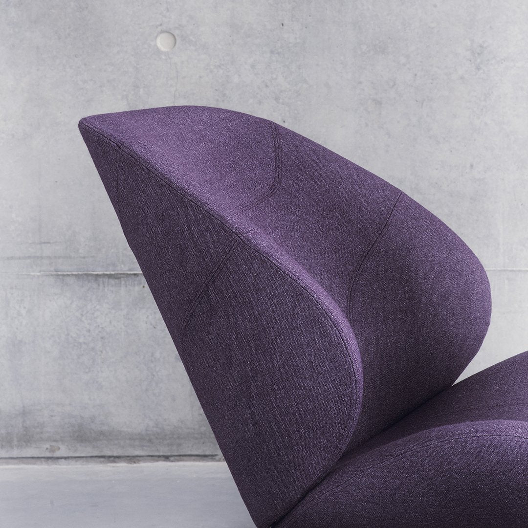 Eden Lounge Chair by Busk Hertzog - Modern Comfortable Accent Chair for Living Room, Bedroom & Patio - Softline Upholstered Relaxation Seating