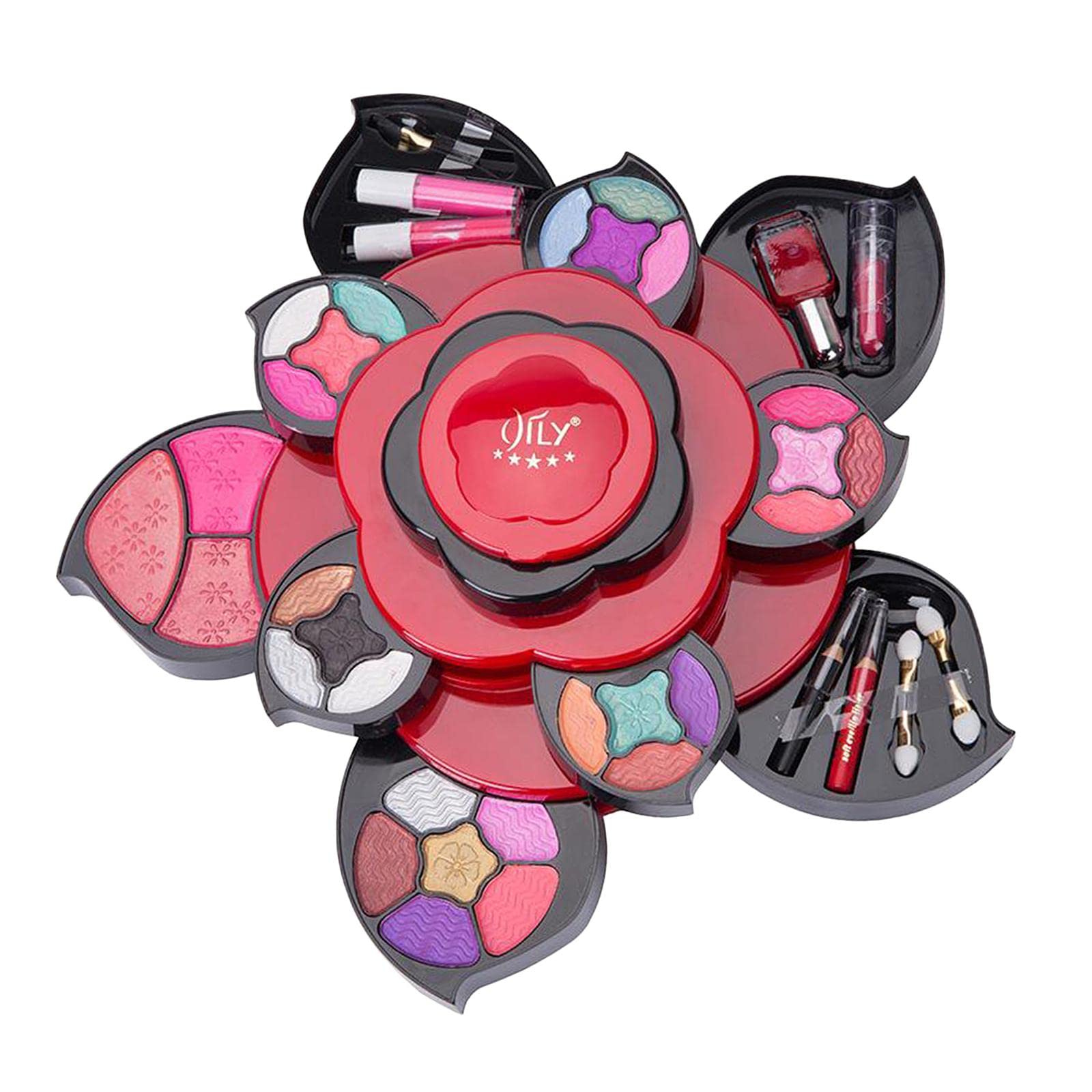 Harilla Makeup Set for Teens & Women - Floral Beauty Kit with Eyeshadow, Lipstick & Blush | Perfect for School, Parties & Everyday Glam