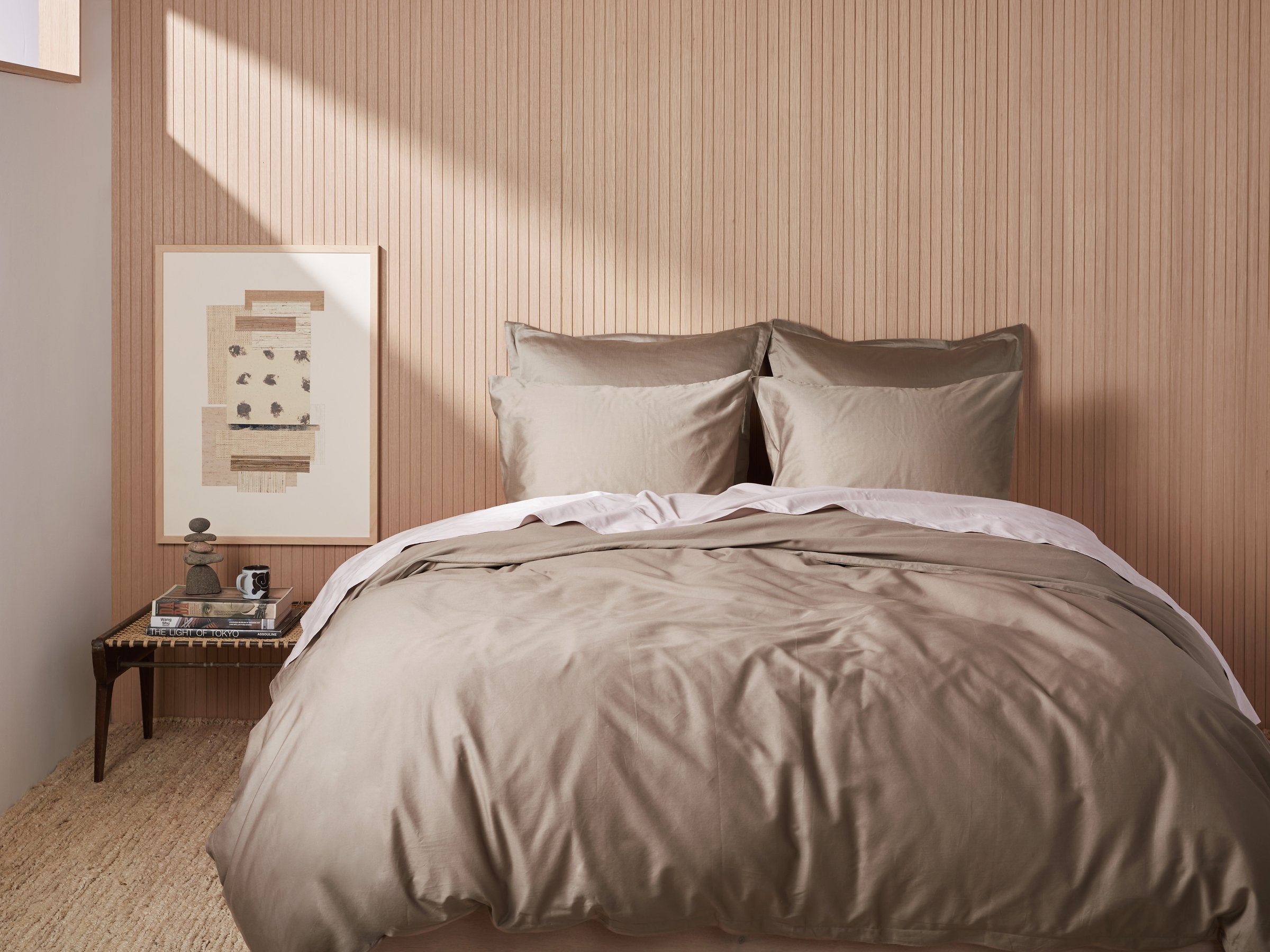 Luxury 100% Cotton Sateen Pillowcase Set (Fawn) - 2 Pack, Soft & Breathable Bedding for Side Sleepers, Hotel Style Home Decor, Perfect for Master Bedroom & Guest Room