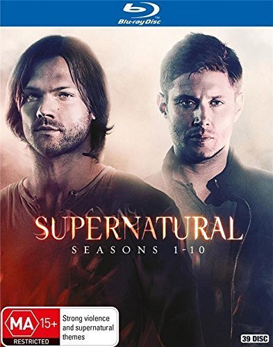 Supernatural Complete Series Seasons 1-10 Blu-ray Box Set (Region Free) | Horror Fantasy TV Show Collection for Fans & Gift Giving