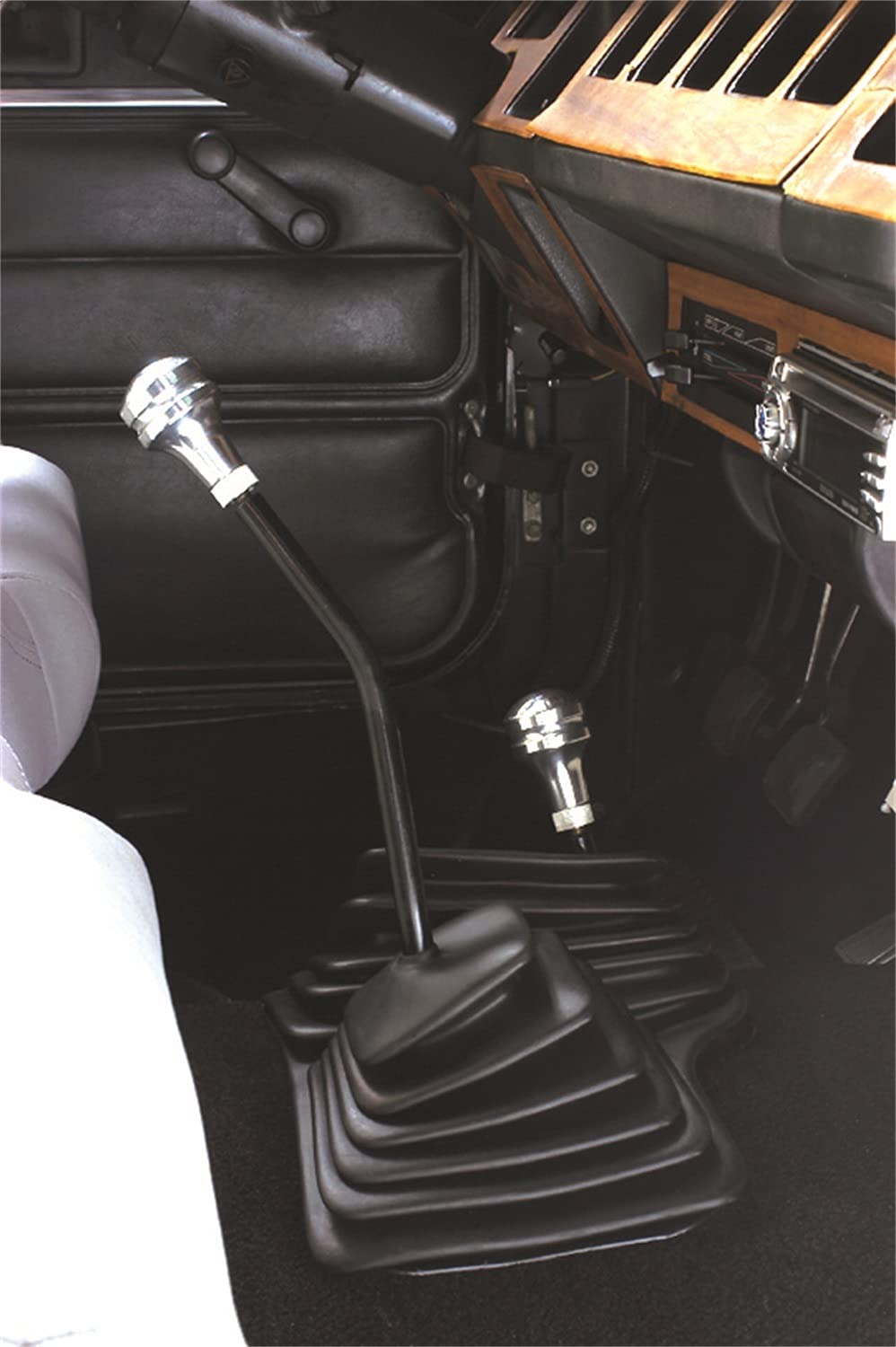 Polished Billet Aluminum Shift Knob for 1987-1995 Jeep Wrangler YJ | 5-Speed Manual Transmission | RAMPAGE PRODUCTS 46006 | Perfect for Off-Roading & Daily Driving