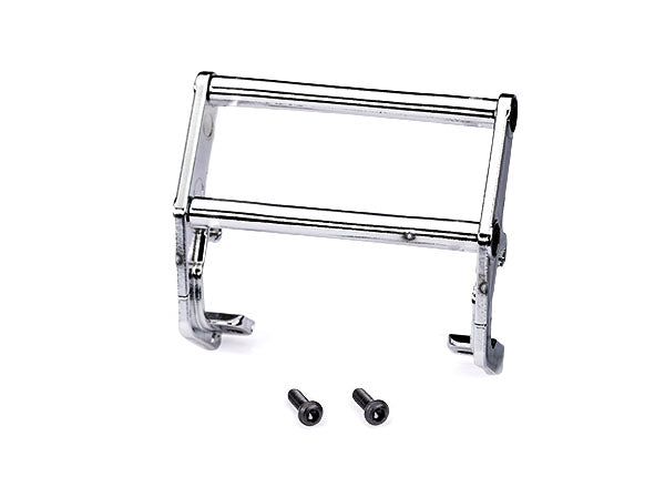 Heavy Duty Chrome Bumper Push Bar for Trucks & SUVs - Off-Road Protection & Enhanced Style - Perfect for Towing, Hauling & Off-Road Adventures