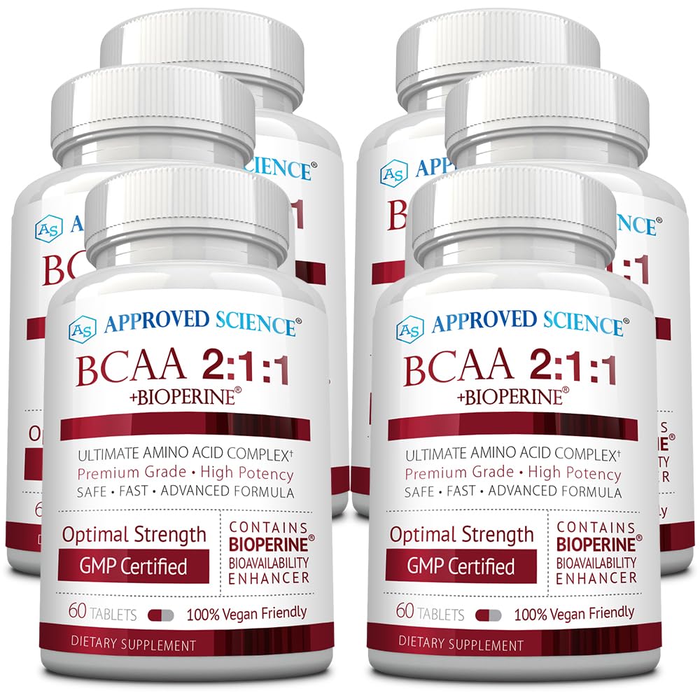 Approved Science BCAA Supplement - 360 Tablets (2400mg) - Boost Workout Performance & Muscle Growth - L-Leucine, L-Isoleucine, L-Valine - USA Made, Non-GMO - Perfect for Pre/Post Workout & Fitness Recovery