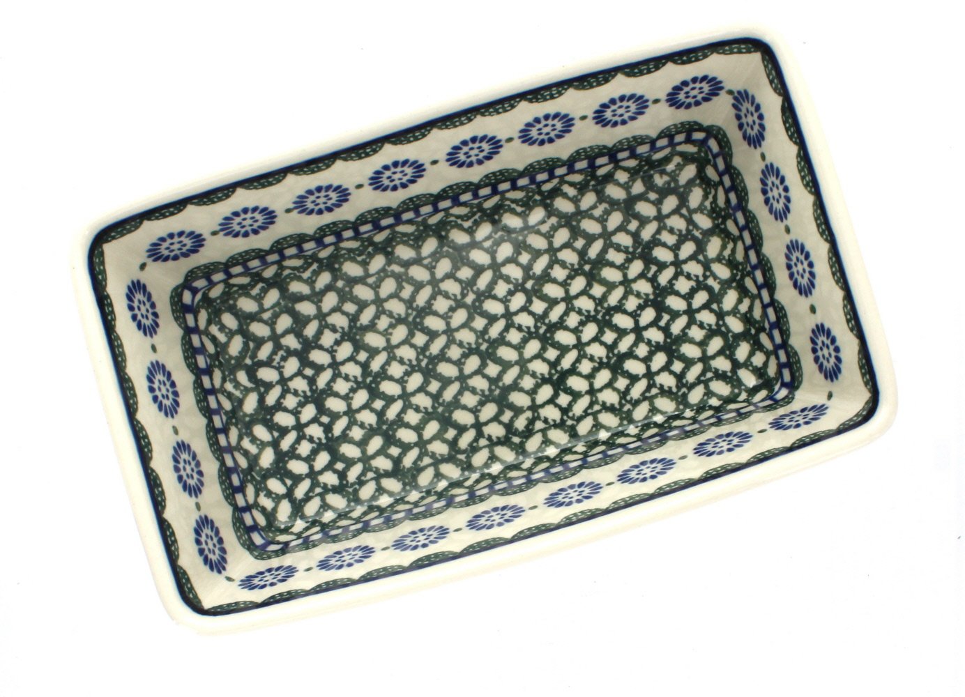 Blue Rose Polish Pottery Maia Loaf Baker - Handmade Ceramic Bread Pan for Baking Artisan Sourdough & Homemade Loaves - Perfect for Rustic Kitchens & Gift Giving