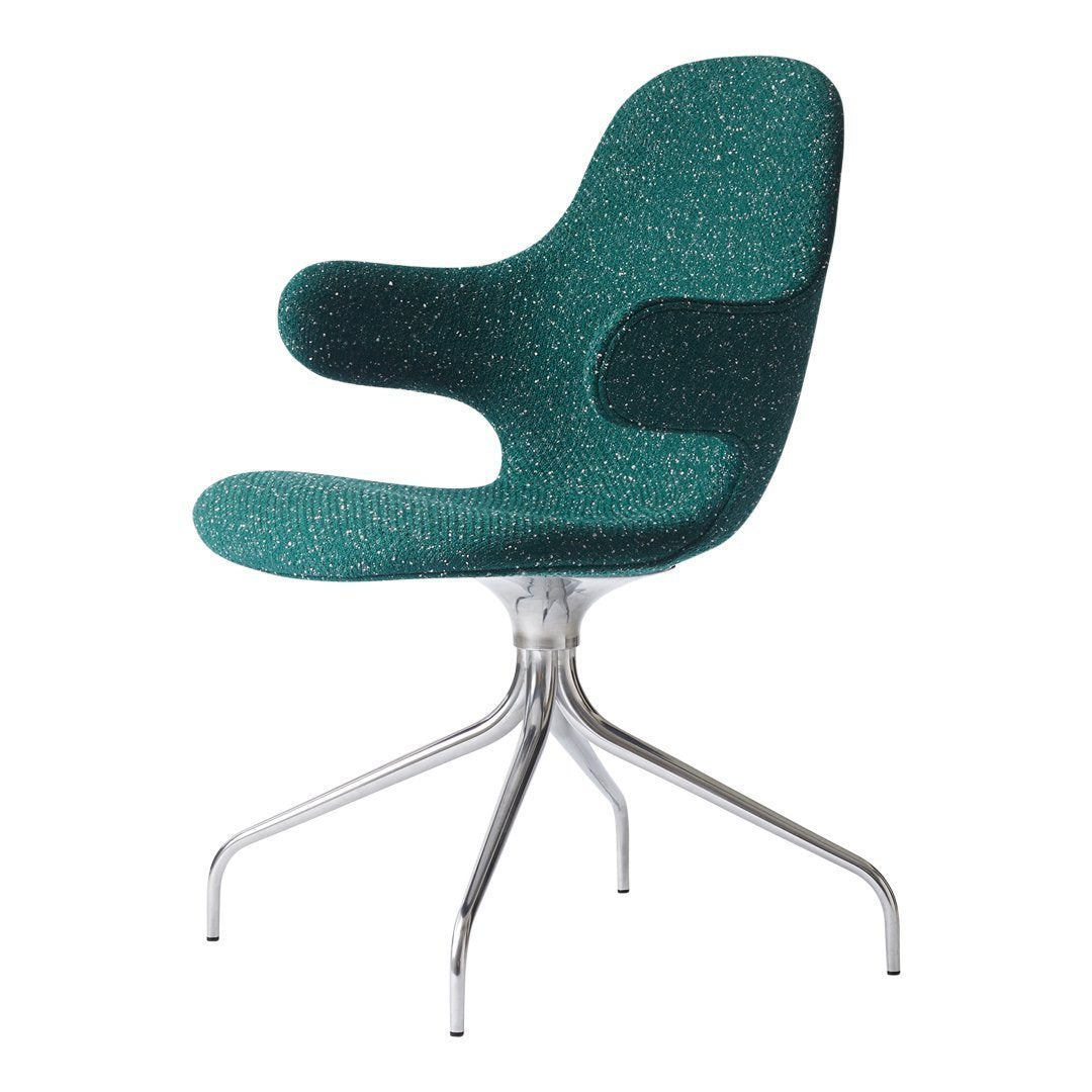 Hayon Catch Chair JH2 with Swivel Base by &Tradition - Modern Lounge Chair for Living Room, Office, or Reading Nook