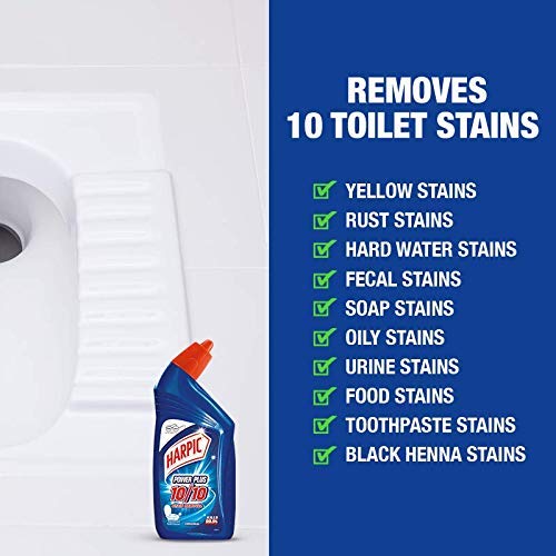 Harpic Lemon Bathroom Cleaner Liquid - 500ml & Toilet Cleaner (200ml) - Powerful Stain Removal for Toilets, Sinks & Tiles - Fresh Lemon Scent for Sparkling Clean Bathrooms