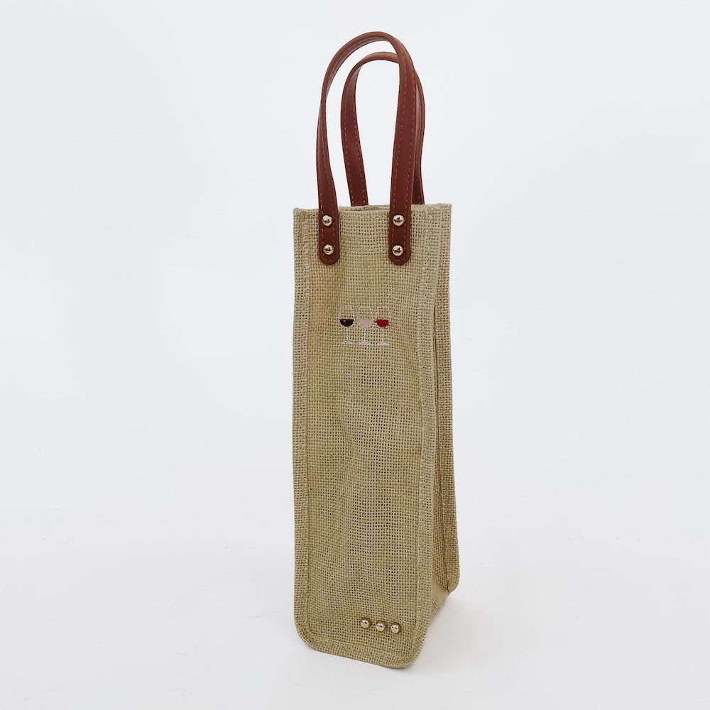 Eco-Friendly Reusable Wine Tote Bag - Giftable Canvas Wine Carrier for Picnics, Parties & Travel - Perfect for Wine Lovers & Hostess Gifts