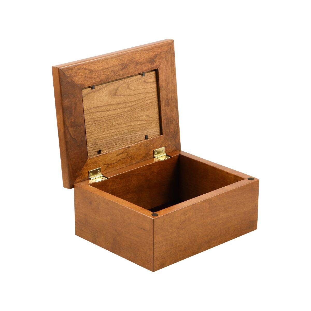 Personalized Wooden Cherry Keepsake Box - Memorial Cremation Urn for Ashes, Custom Engraved Funeral Urn for Adults with 