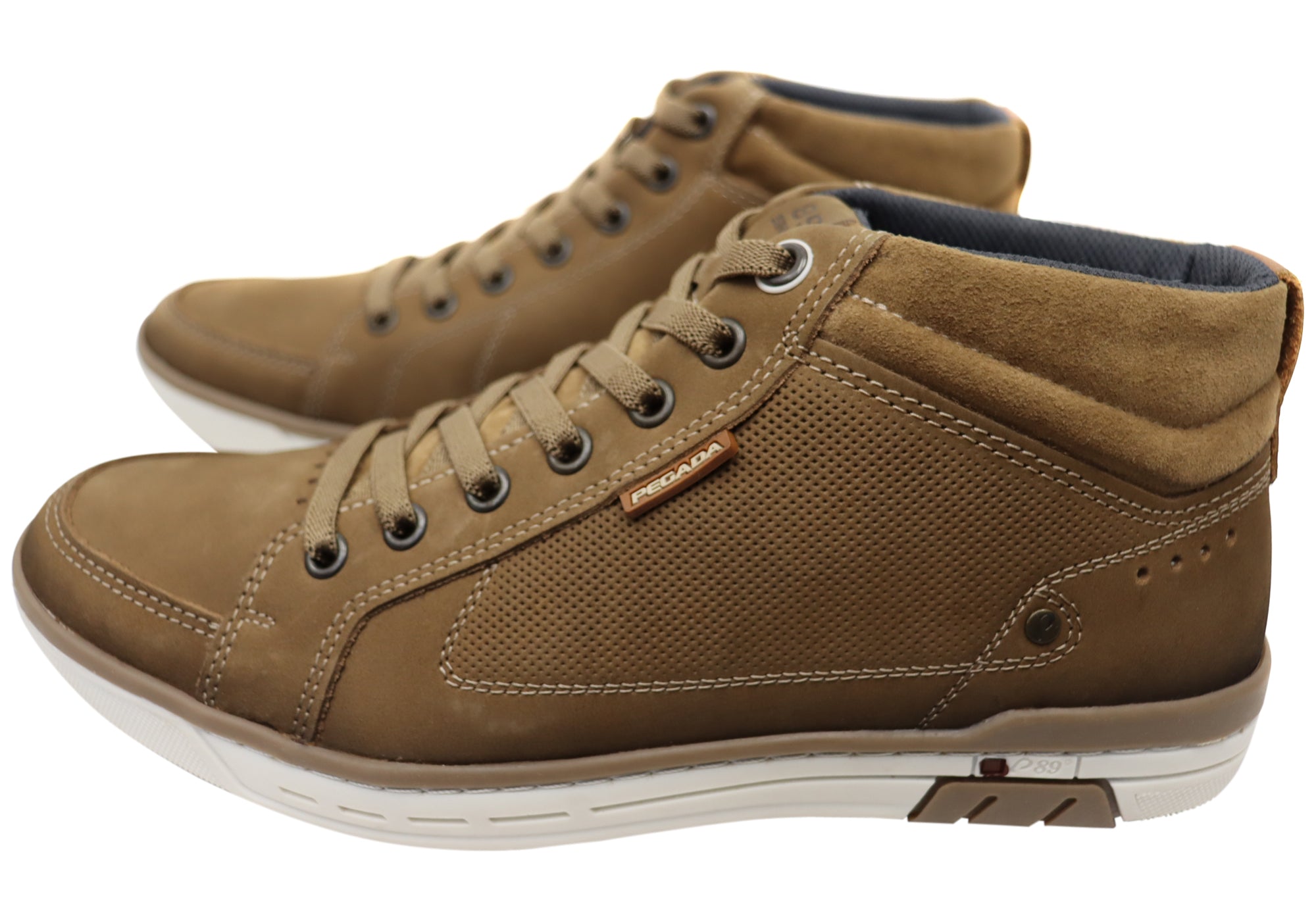 Pegada Mission Men's Comfortable Leather Boots - Handmade in Brazil - Durable & Stylish for Outdoor Hiking, Work & Casual Wear