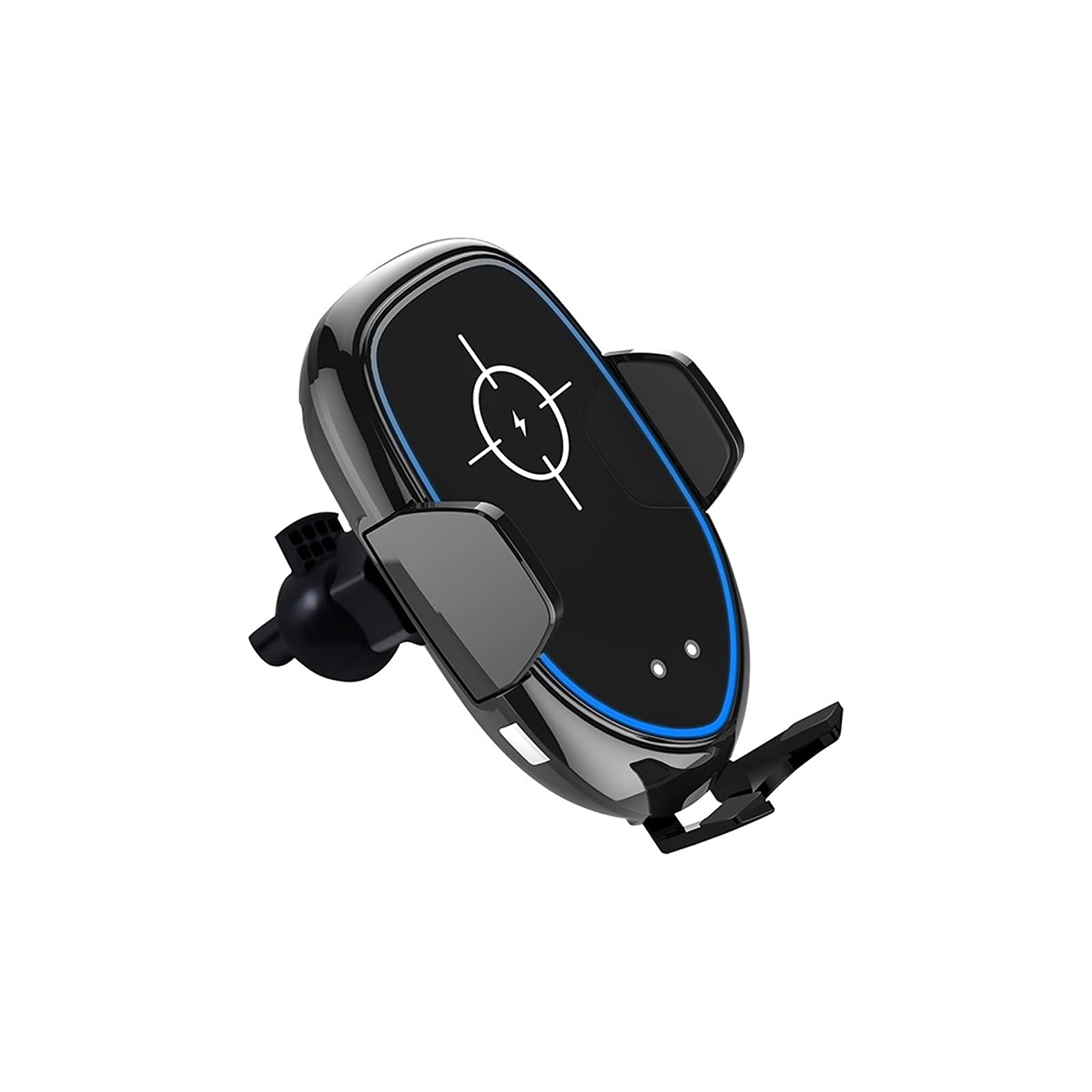 360° Rotating Car Phone Holder with Fast 10W Wireless Charging - Auto-Clamping, Universal Fit for iPhone & Android - Perfect for Commuting, Road Trips & GPS Navigation