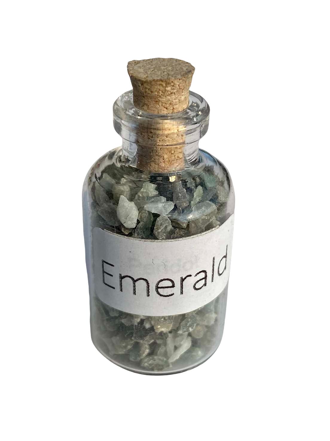 Emerald Crystal Bottles - Mini Gemstone for Jewelry Making & Gifts