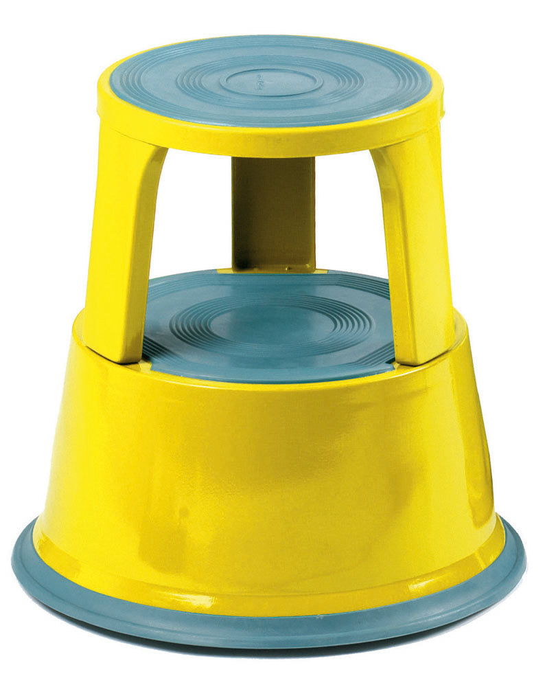 OSHA Compliant Steel Folding Kick Step Stool - Heavy Duty Non-Slip Ladder for Home, Warehouse & Construction Use