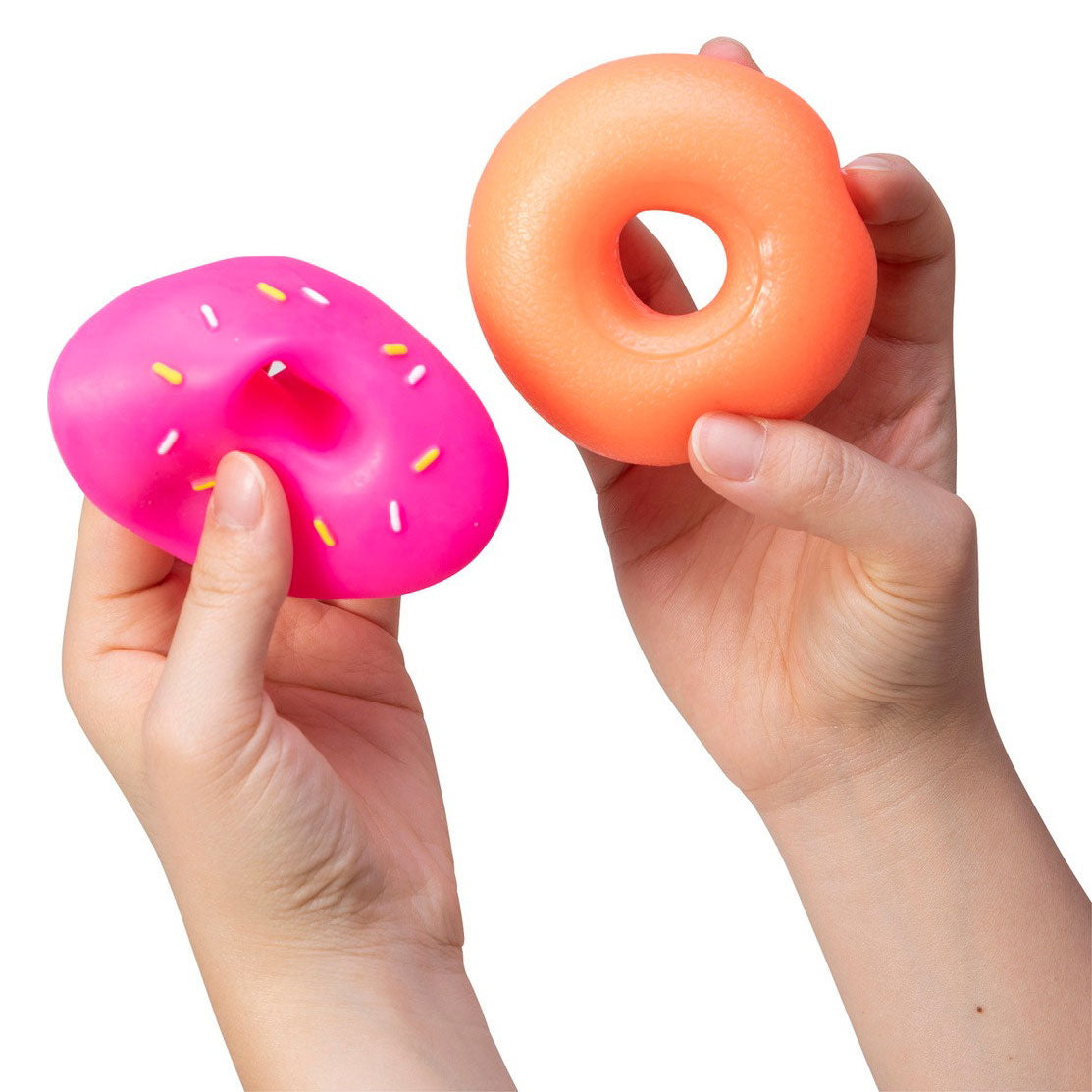 Schylling Needoh Doughnuts - Fun Stress Relief & Sensory Fidget Toys for Kids & Adults - Perfect for Anxiety Relief, Office Desk Toys, and Classroom Focus Tools