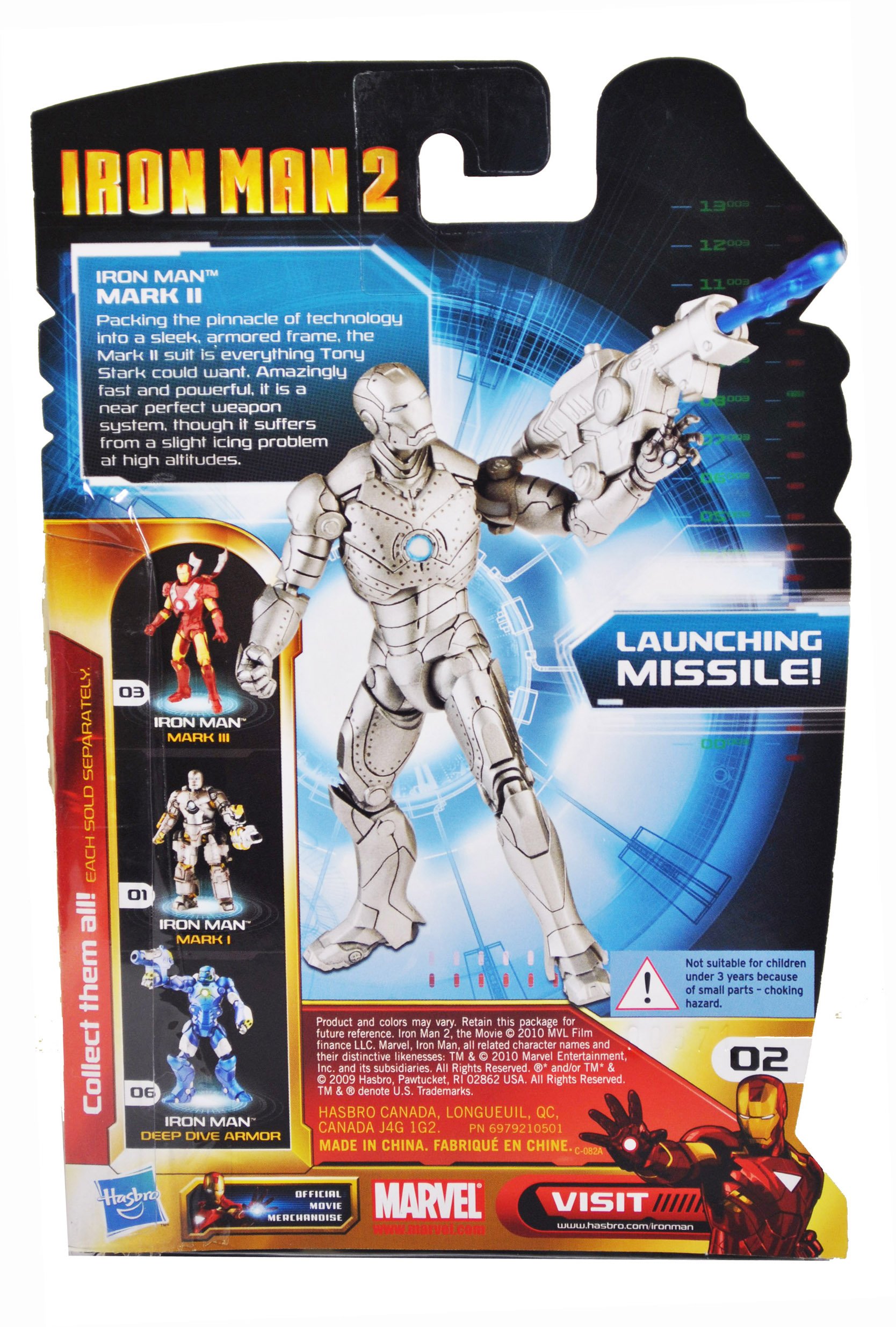 Marvel Iron Man 2 Action Figure - Mark II 3.75 Inch Collectible Toy for Kids & Adults | Perfect for Display, Play & Marvel Collections