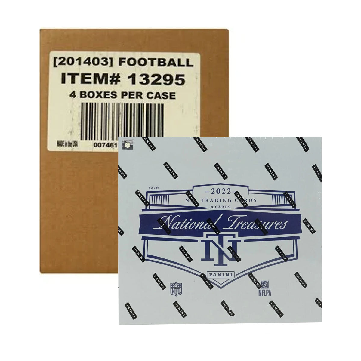 2022 Panini NFL Football National Treasures Hobby Case - Collectible Trading Cards for Sports Fans & Memorabilia Enthusiasts (Perfect for Gifts, Display, and Investment)
