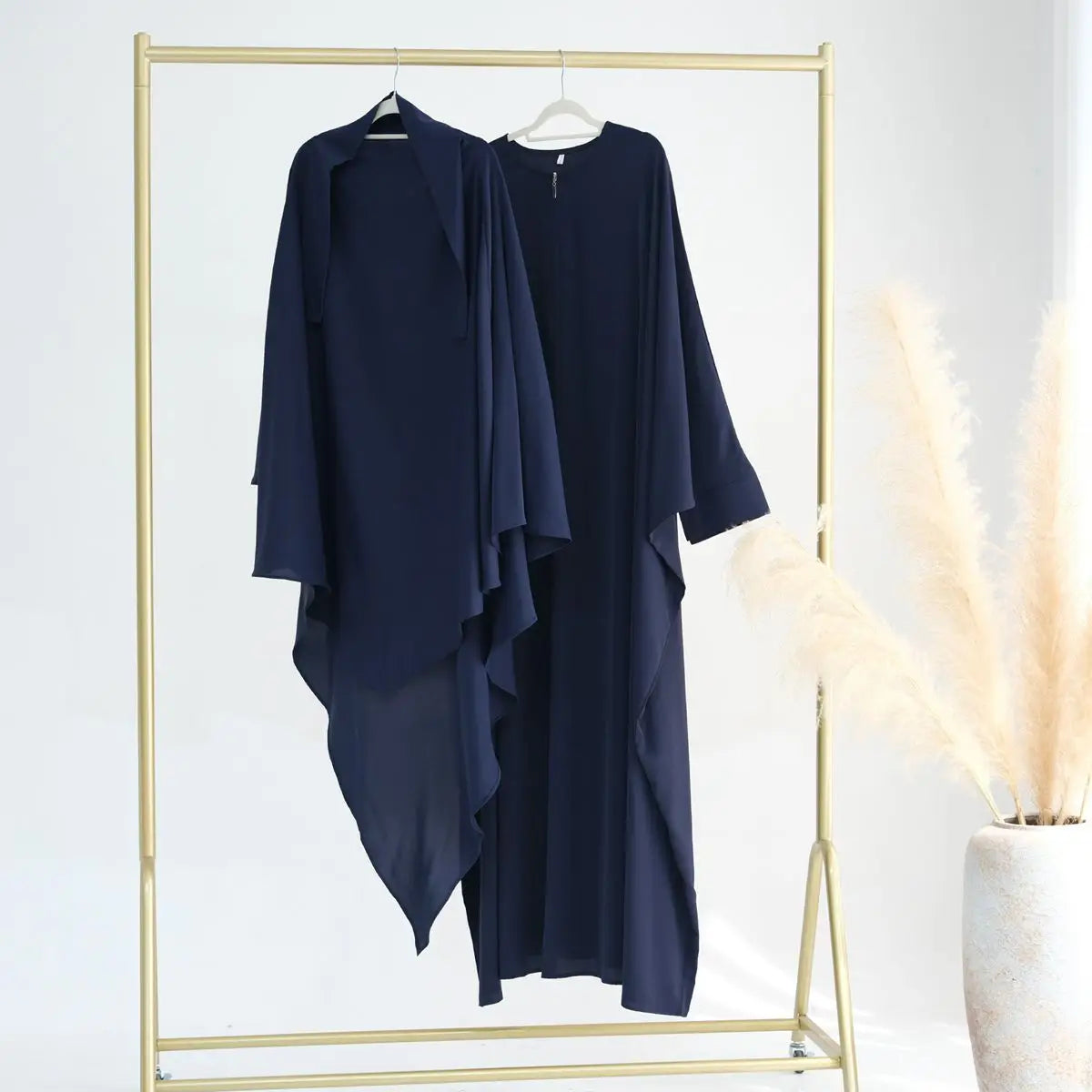 2-Piece Muslim Prayer Dress Set - Jilbab Abaya with Khimar Scarf | Modest Islamic Clothing for Women | Perfect for Salah, Mosque & Daily Wear