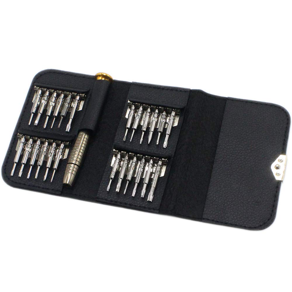 25 in 1 Mini Precision Screwdriver Set with Torx & Pentalobe Bits - AKTOO Portable Repair Tool Kit for Electronics, Computers, Phones, Watches, Cameras & Glasses - Ideal for DIY Repairs & Tech Maintenance
