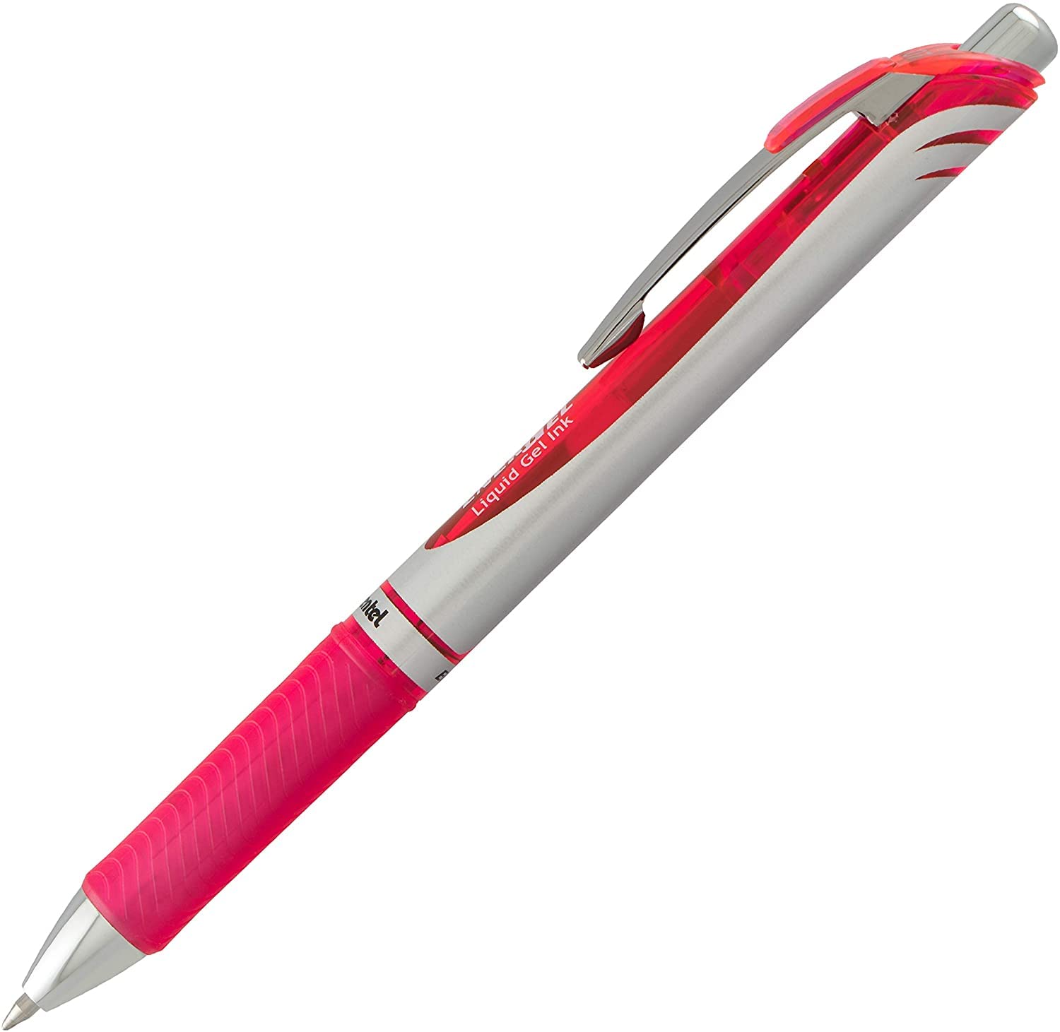 Pentel Energel 0.7mm Liquid Gel Ink Pens - Smooth Writing Pink Ink - 5 Pack Deluxe RTX Pens with 3 Pink Refills - Perfect for Office, School & Creative Journaling