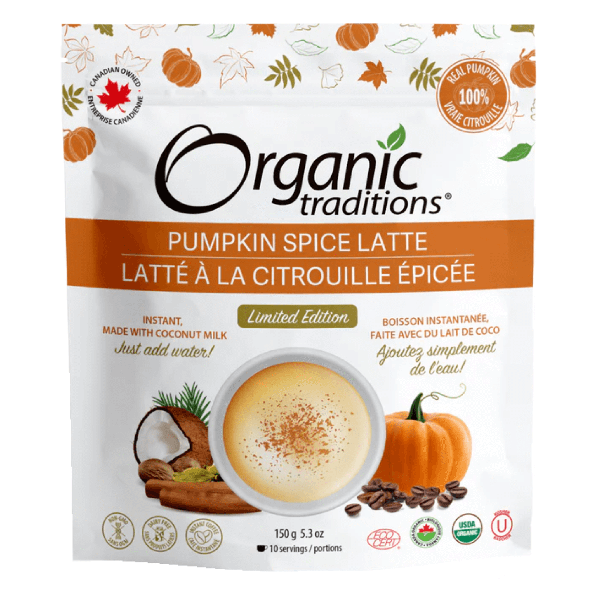 Best Pumpkin Spice Latte Mix - Premium Fall Coffee Drink Powder for Keurig & Espresso Machines - Perfect for Autumn Mornings, Thanksgiving & Cozy Evenings