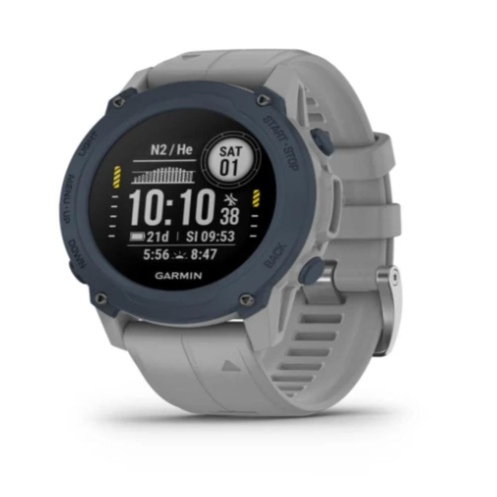 Garmin Descent G1 Dive Computer - Rugged Multisport GPS Watch with Multiple Dive Modes, Activity Tracking & Smart Notifications (Powder Gray) - Perfect for Scuba Diving, Snorkeling & Outdoor Adventures