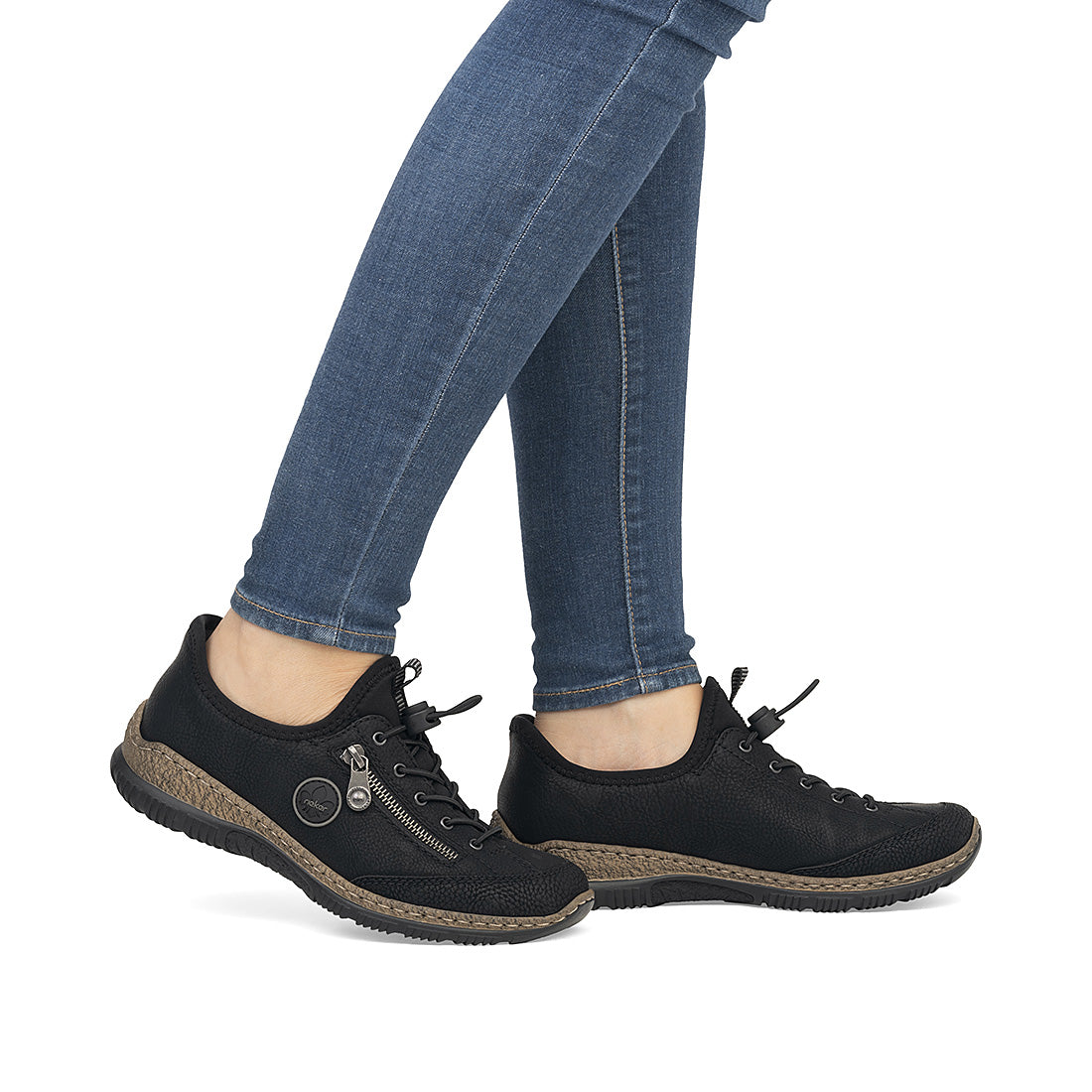 Rieker Nikita 67 Black Women's Comfort Shoes - Stylish & Lightweight for Work, Walking & Everyday Wear