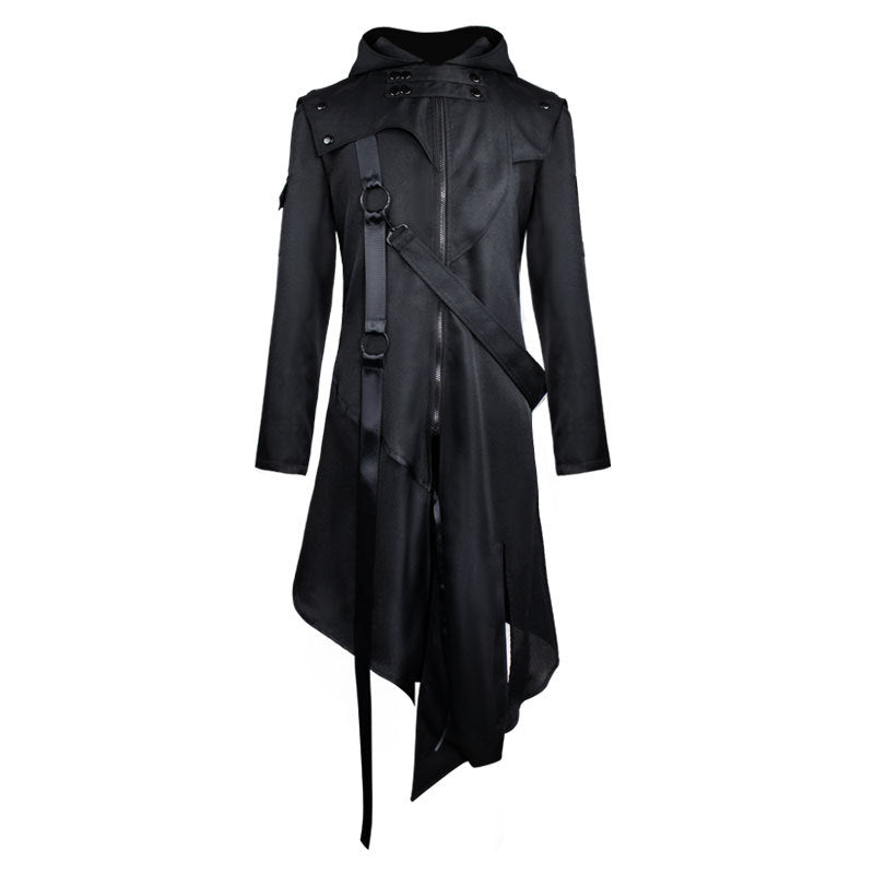 Halloween Costume Coat for Adults - Gothic Vampire Cloak with Hood - Perfect for Cosplay, Halloween Parties & Themed Events