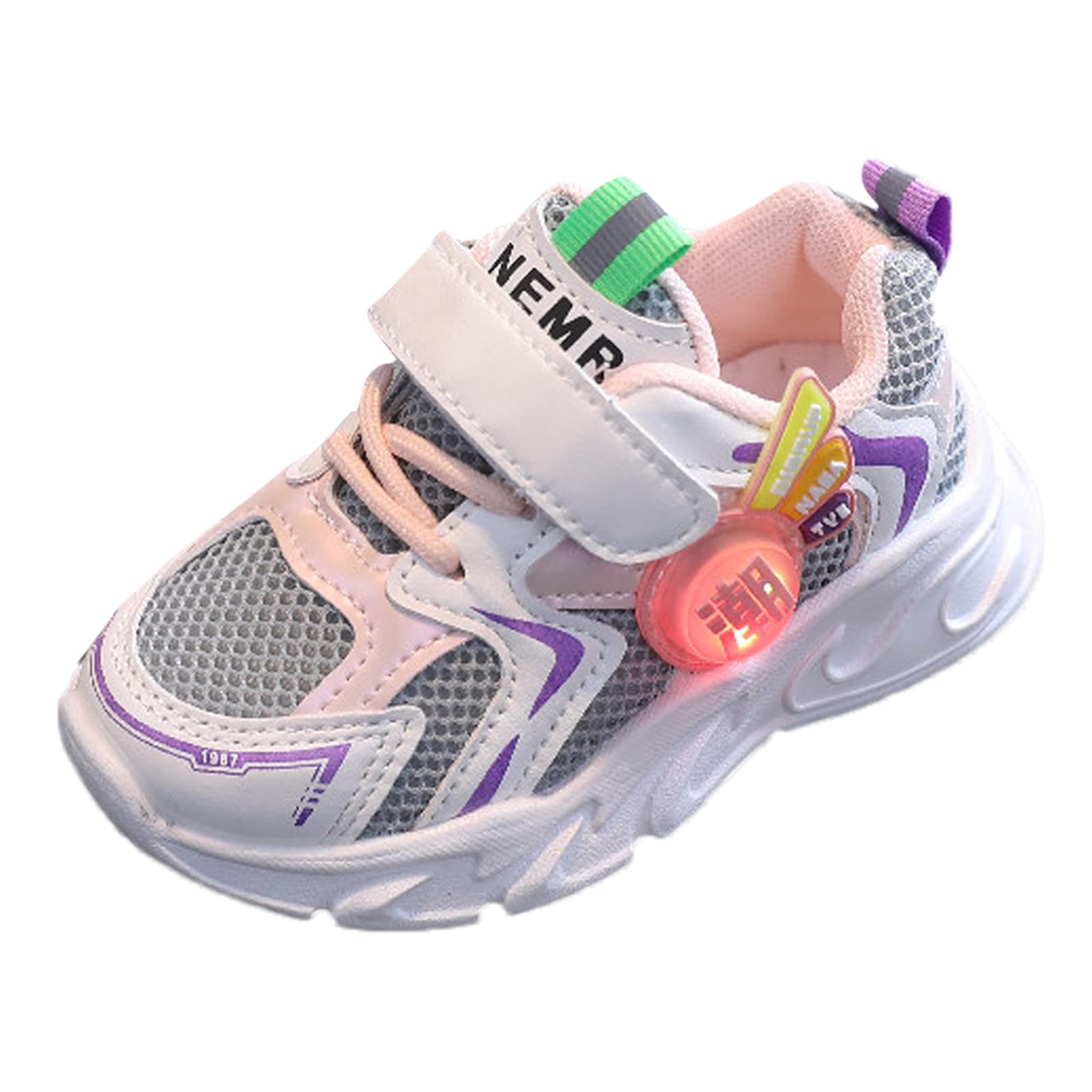 **Breathable Mesh Toddler Sneakers for Girls & Boys - Lightweight Kids Running Shoes with Wide Fit (Pink, Size 27) - Perfect for Playground, School & Casual Outings**