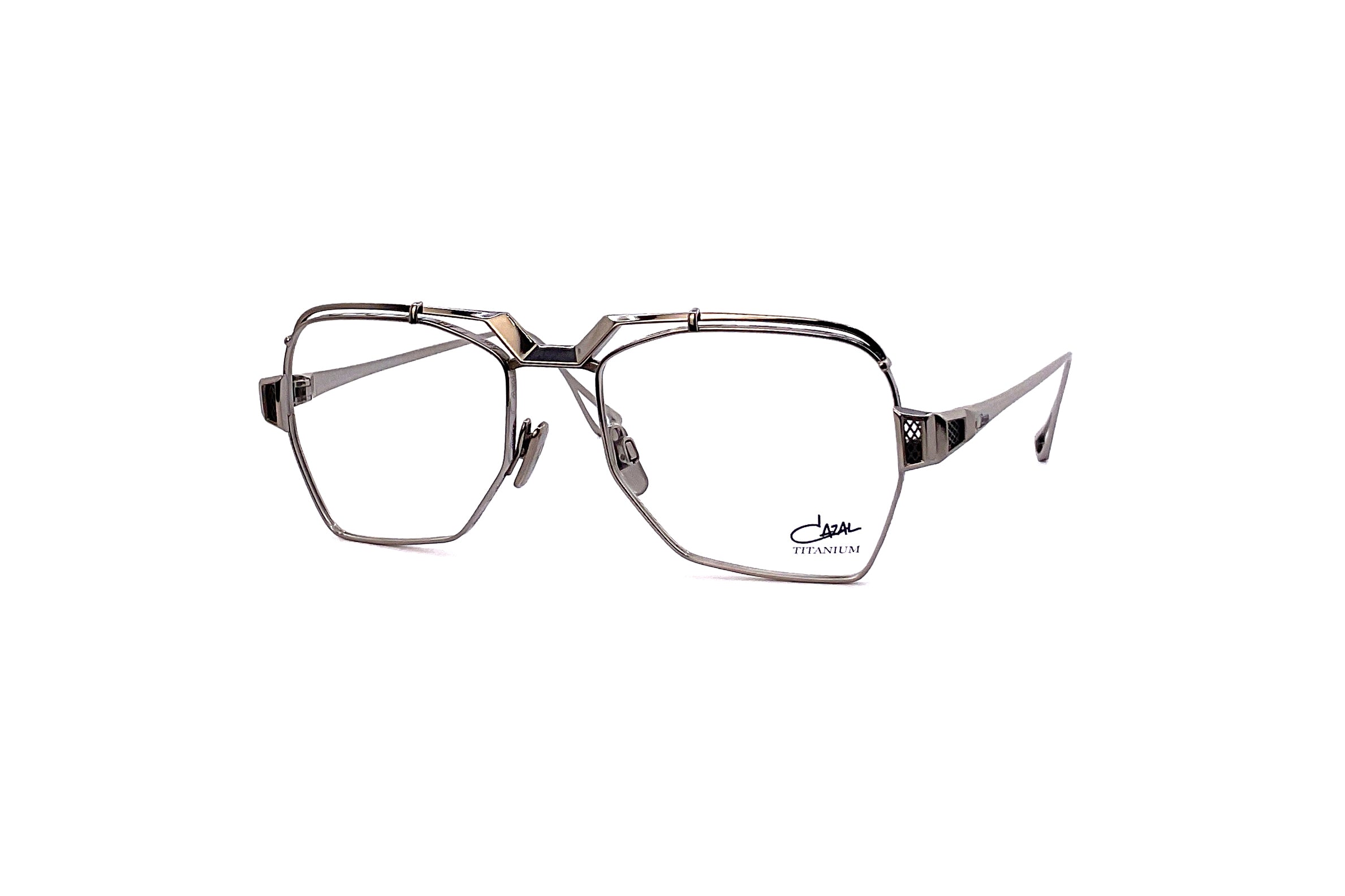 Cazal 5009 Silver Frame Sunglasses - Retro Aviator Style for Men & Women - UV Protection - Perfect for Driving, Travel & Outdoor Activities
