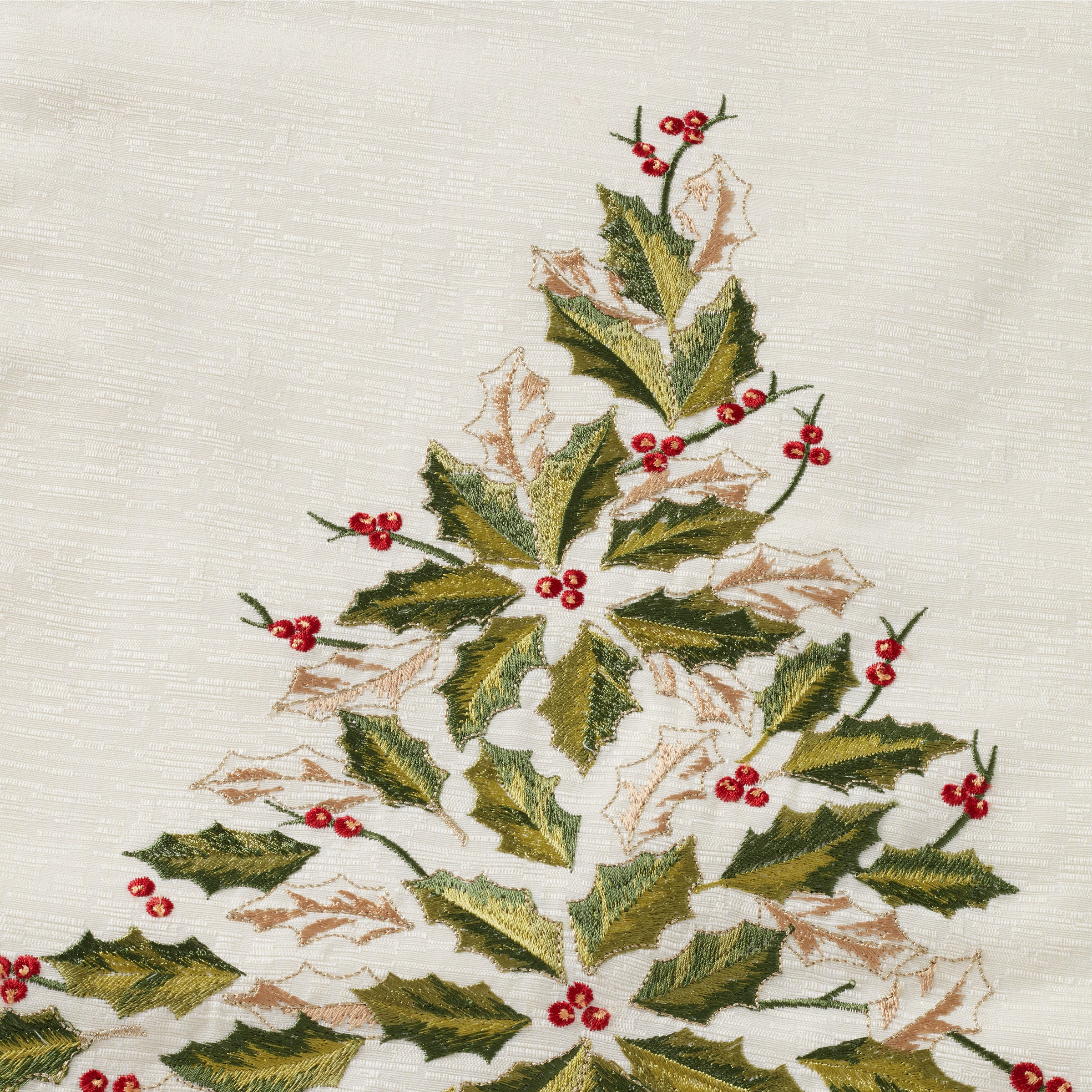 Festive Holiday Tree Table Runner - Christmas Dining Decor for Holiday Parties & Family Gatherings
