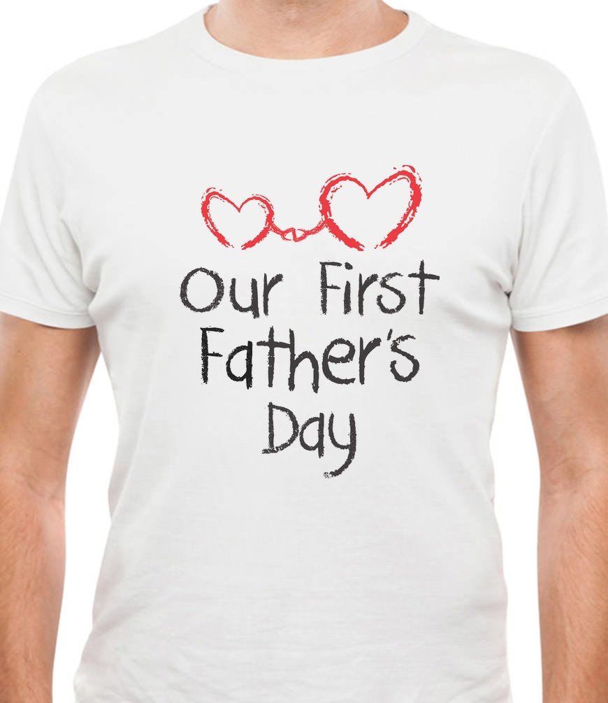 Best First Father's Day Shirt Gift for Dad - Cute Baby Boy & Girl Daddy T-Shirts for Men - Perfect for New Dads & Special Occasions