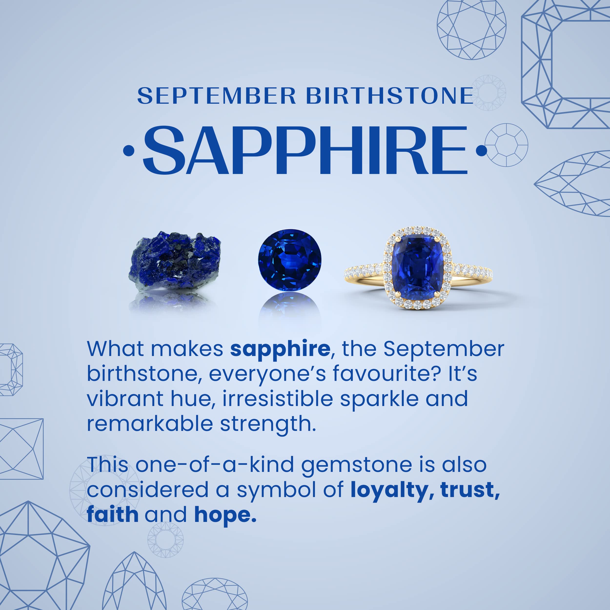 ANGARA 14K Solid Gold/Platinum Round Blue Sapphire Stud Earrings | September Birthstone Jewelry for Women | Perfect for Birthday, Engagement, Anniversary & Wedding Gifts | Elegant Everyday Wear & Special Occasions