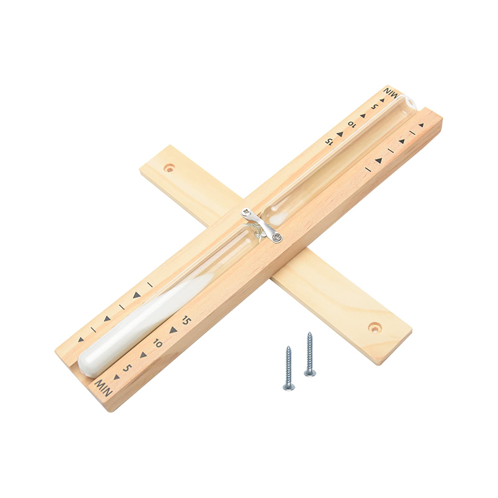 Fiacvrs 15-Minute Sauna Timer - Heat Resistant Wooden Hourglass Sand Timer for Steam Room & Spa, Perfect for Sauna Sessions, Yoga, and Relaxation Therapy