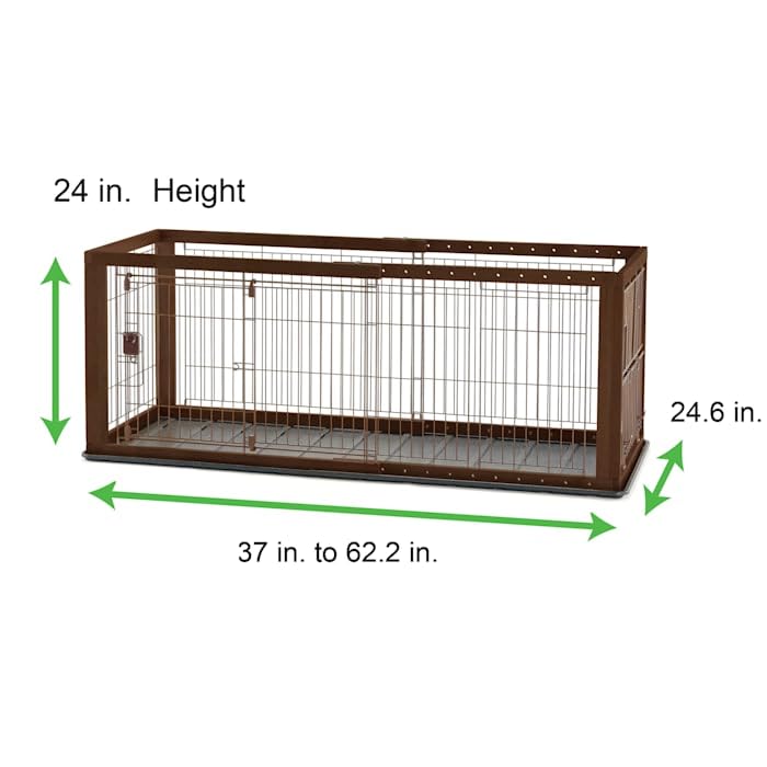 Richell 80002 Foldable Dog Crate & Pet Playpen - Portable Indoor/Outdoor Pet Kennel for Small to Medium Dogs - Perfect for Travel, Training, and Home Use