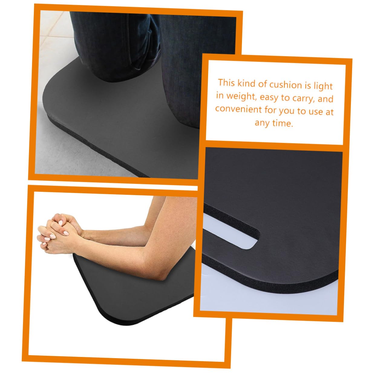 VANZACK 4-Piece Garden Kneeling Pads - Soft EVA Foam Knee Protection Pads for Gardening, Home Improvement & Carpentry - Comfortable Cushion for Floor Work, Tile Installation & Outdoor Activities