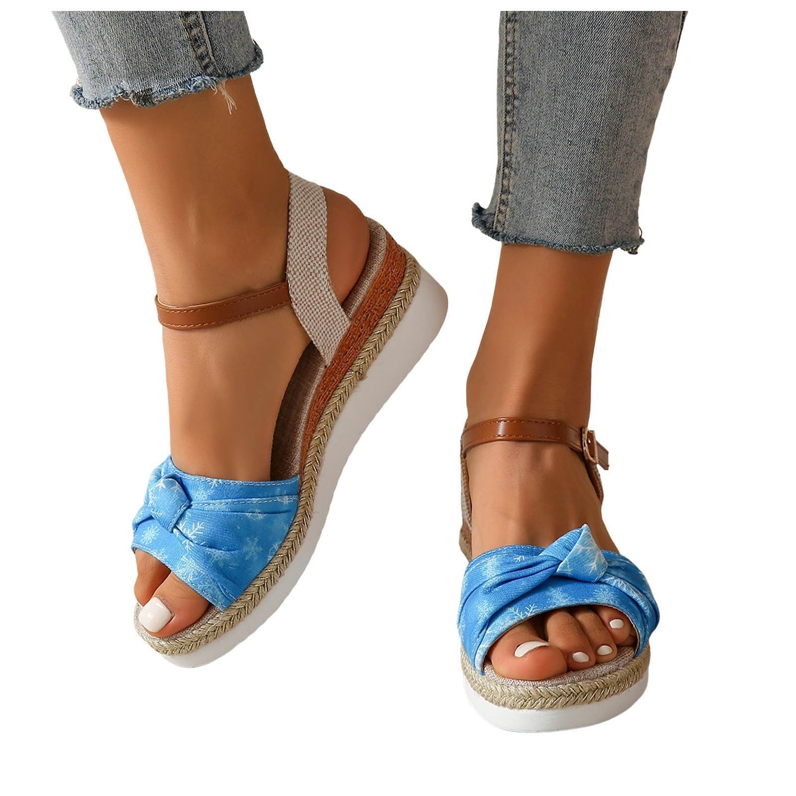 Women's Summer Wedge Sandals - Roman Fish Mouth Dressy Sandals for Clearance Sale | Perfect for Beach, Vacation & Casual Outfits