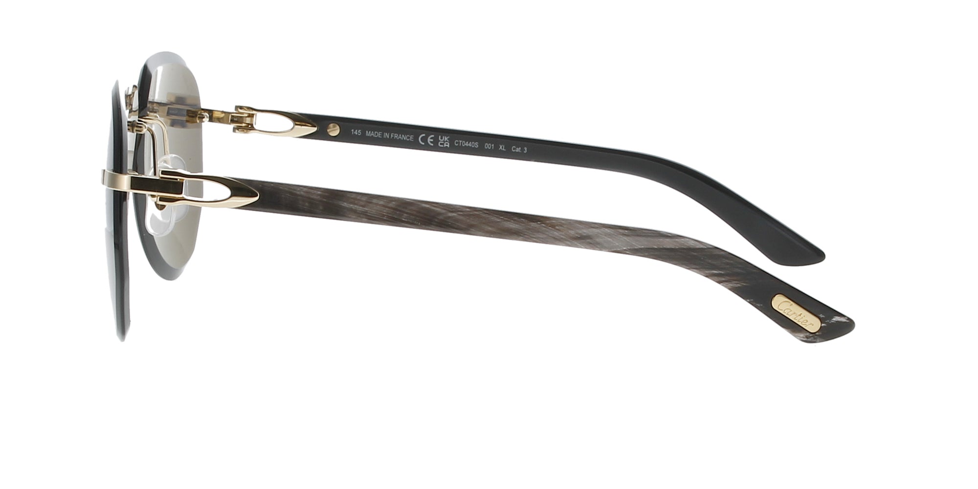 Cartier CT0440S Luxury Sunglasses for Men & Women - UV Protection, Polarized Lenses, Designer Shades for Driving, Beach & Outdoor Activities