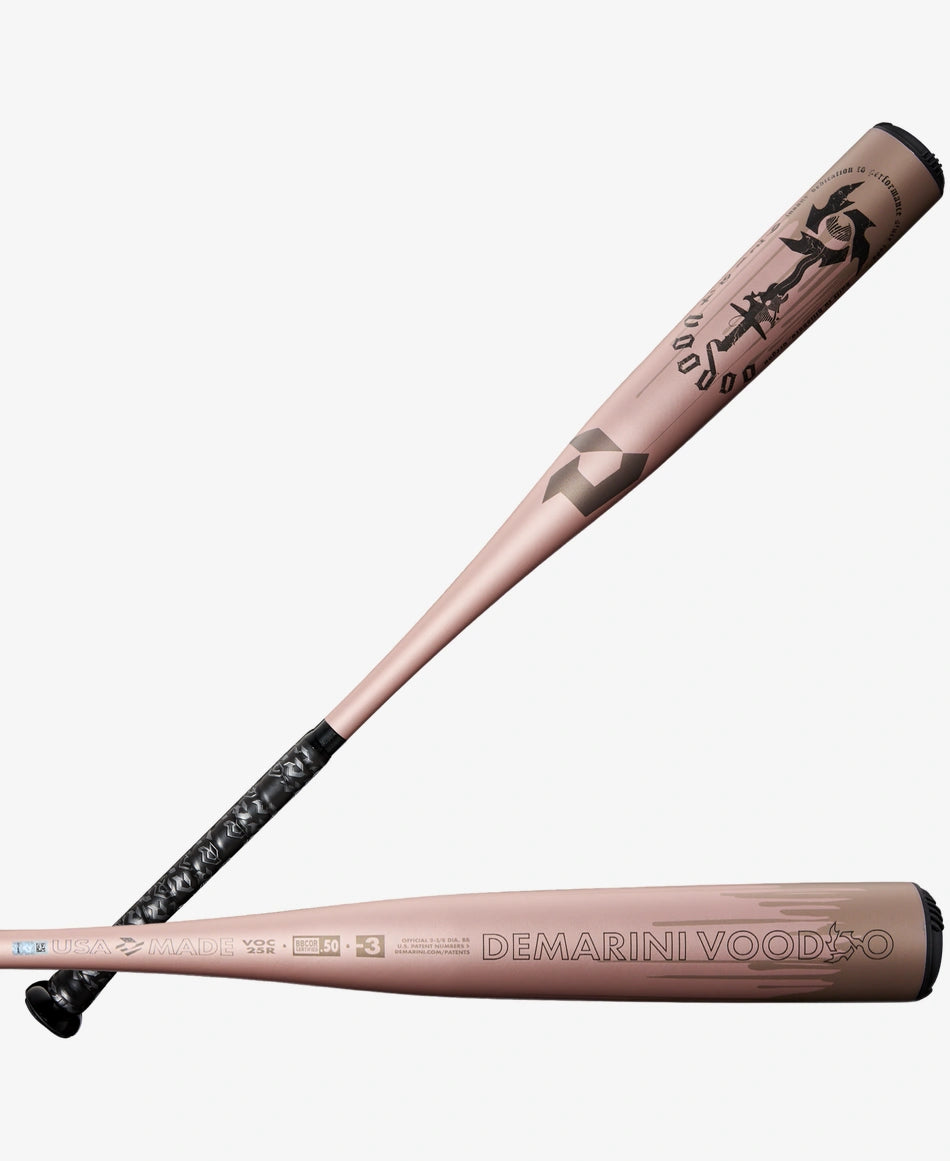 Demarini Rose Gold 2025 Voodoo One BBCOR Baseball Bat - High Performance Youth & Adult Baseball Bat for Power Hitters - Perfect for Games, Practice & Tournaments