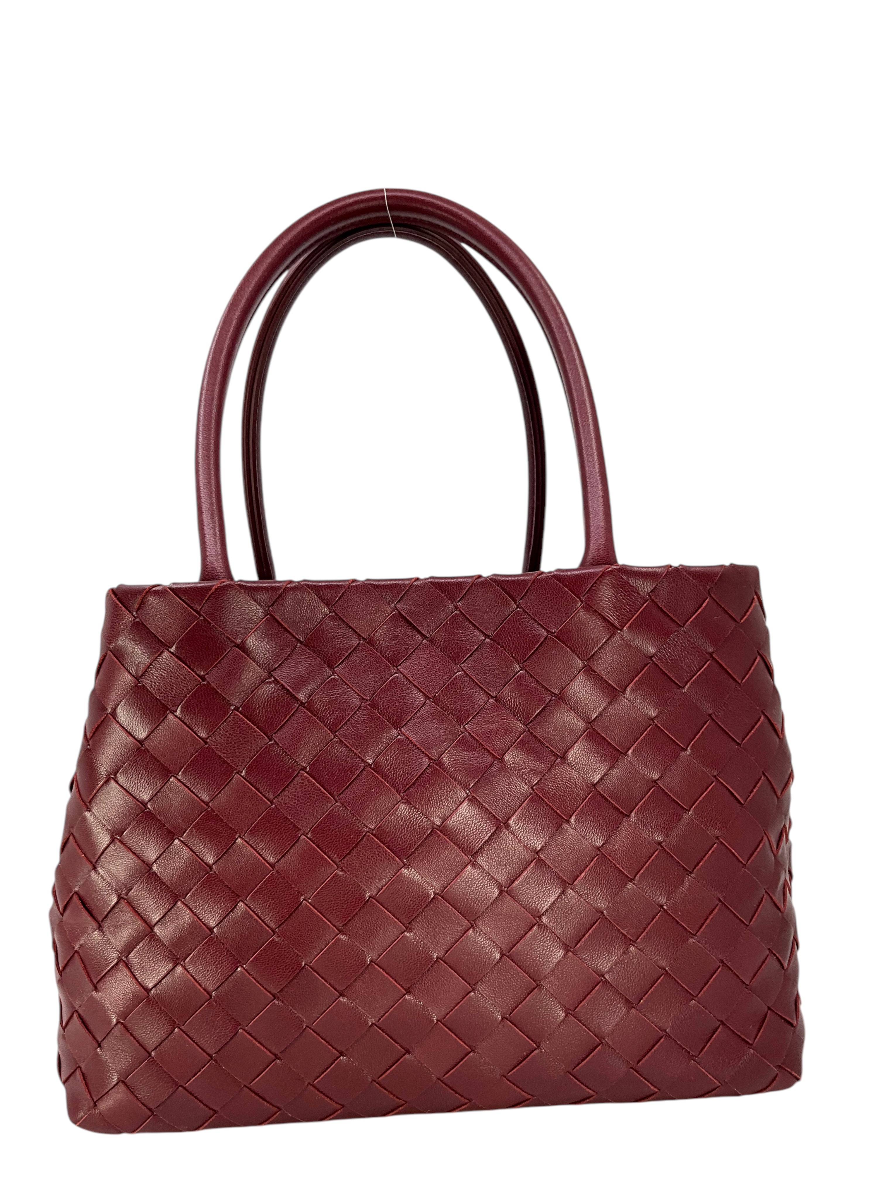 BOTTEGA VENETA Intrecciato Leather Small Tote Bag for Women | Luxury Designer Handbag | Perfect for Work, Travel & Everyday Use