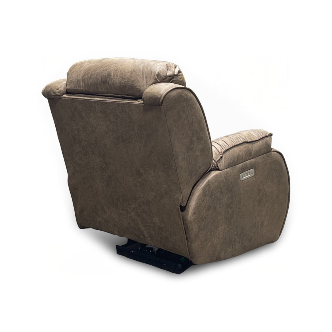 Remix Wall-Saving Power Recliner Chair - Space Saving Electric Lift Recliner for Living Room, Bedroom & Home Theater - Comfortable Leather Massage Chair with USB Charger