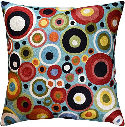 Blue Polka Dots Pillow